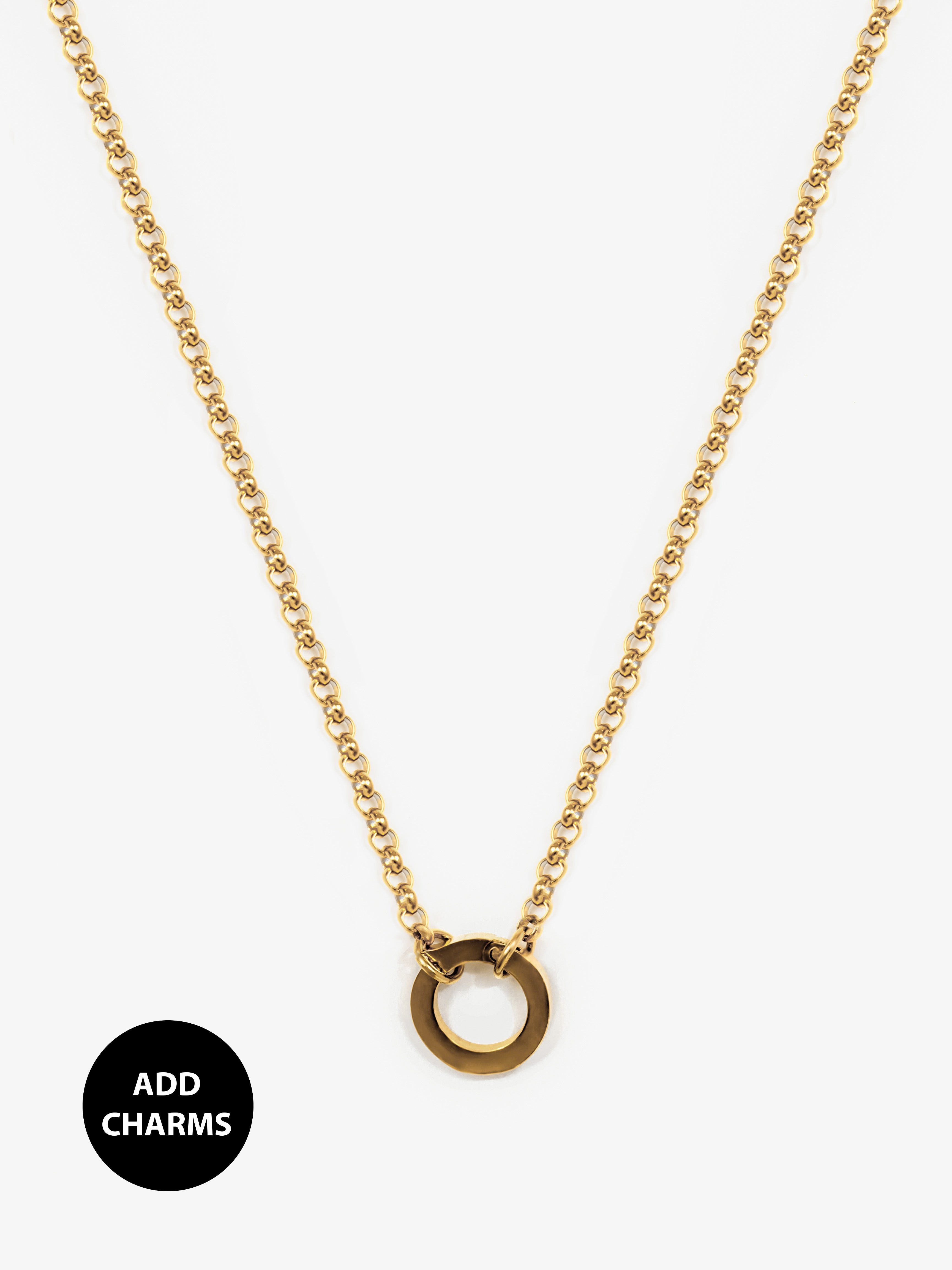 Rolo Chain Necklace With (O-Clasp)