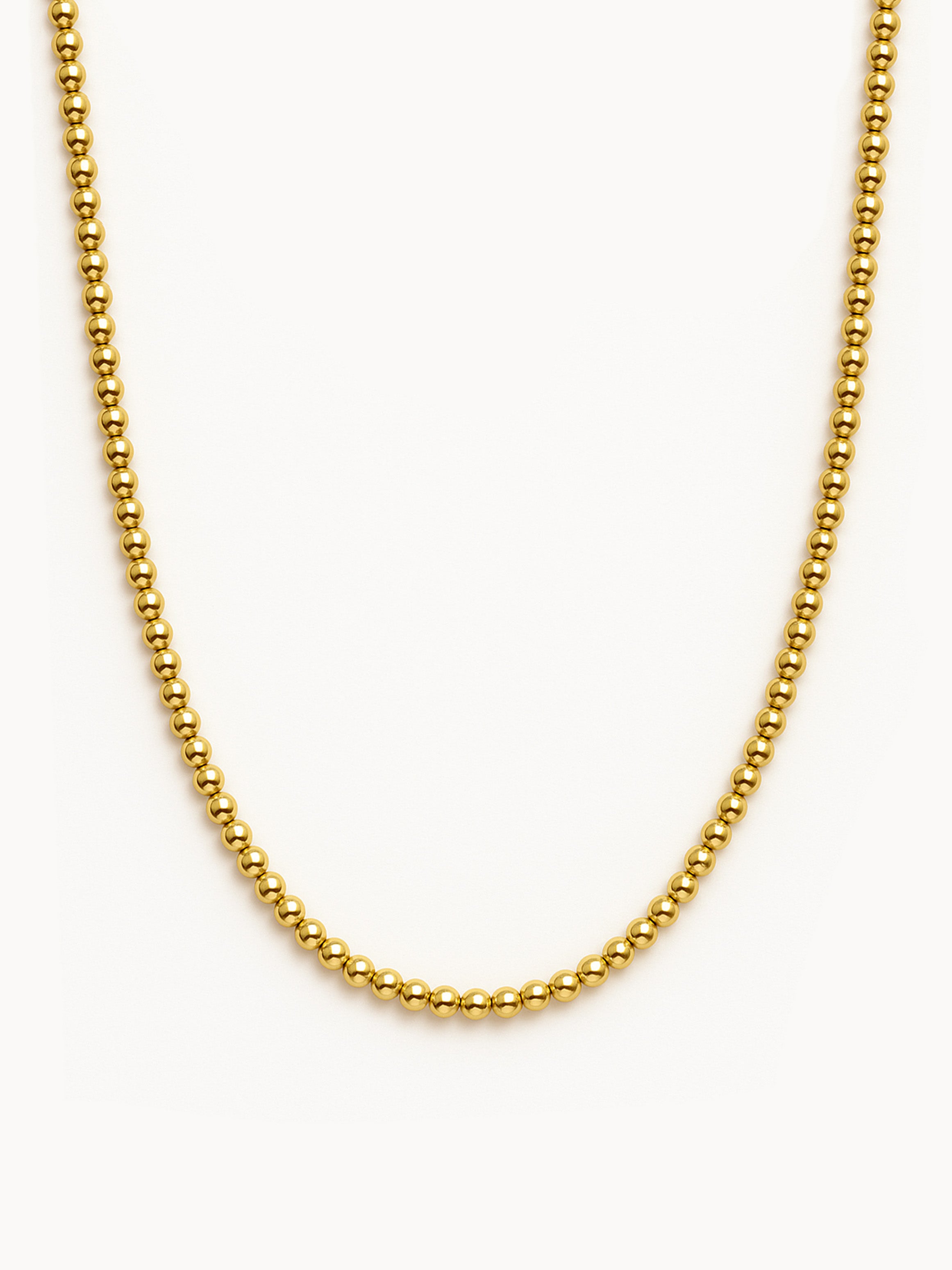 Dainty Sphere Bobble Choker or Necklace With Round Beads