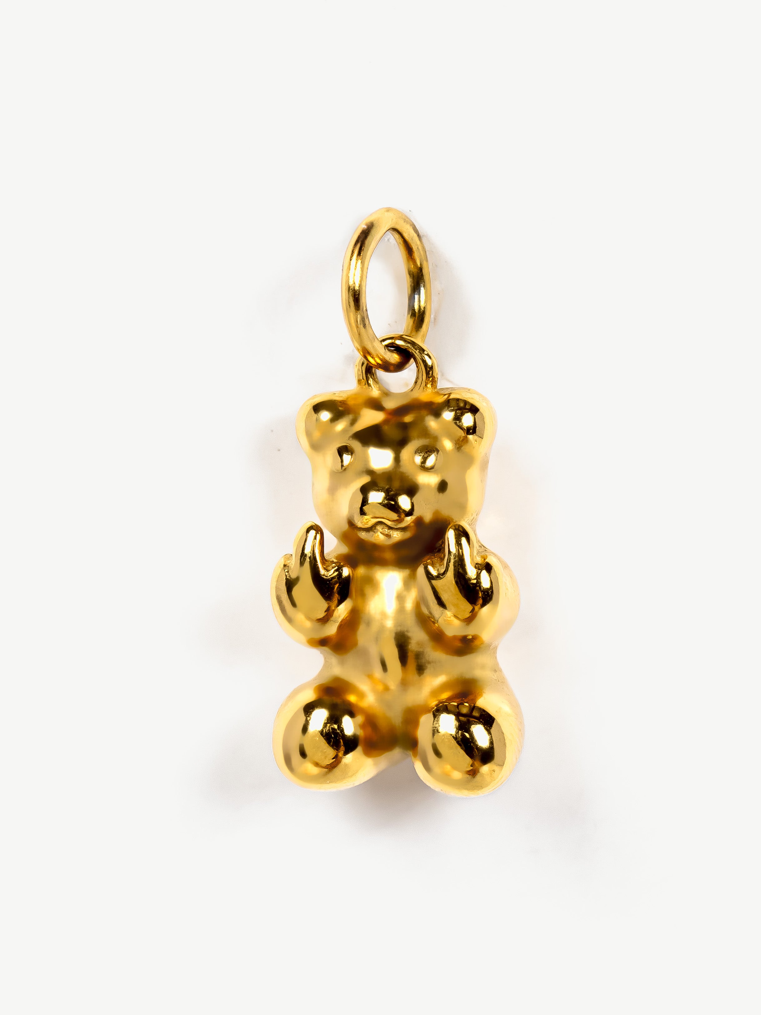 Swear Bear Charm (With Middle Fingers) (Big)