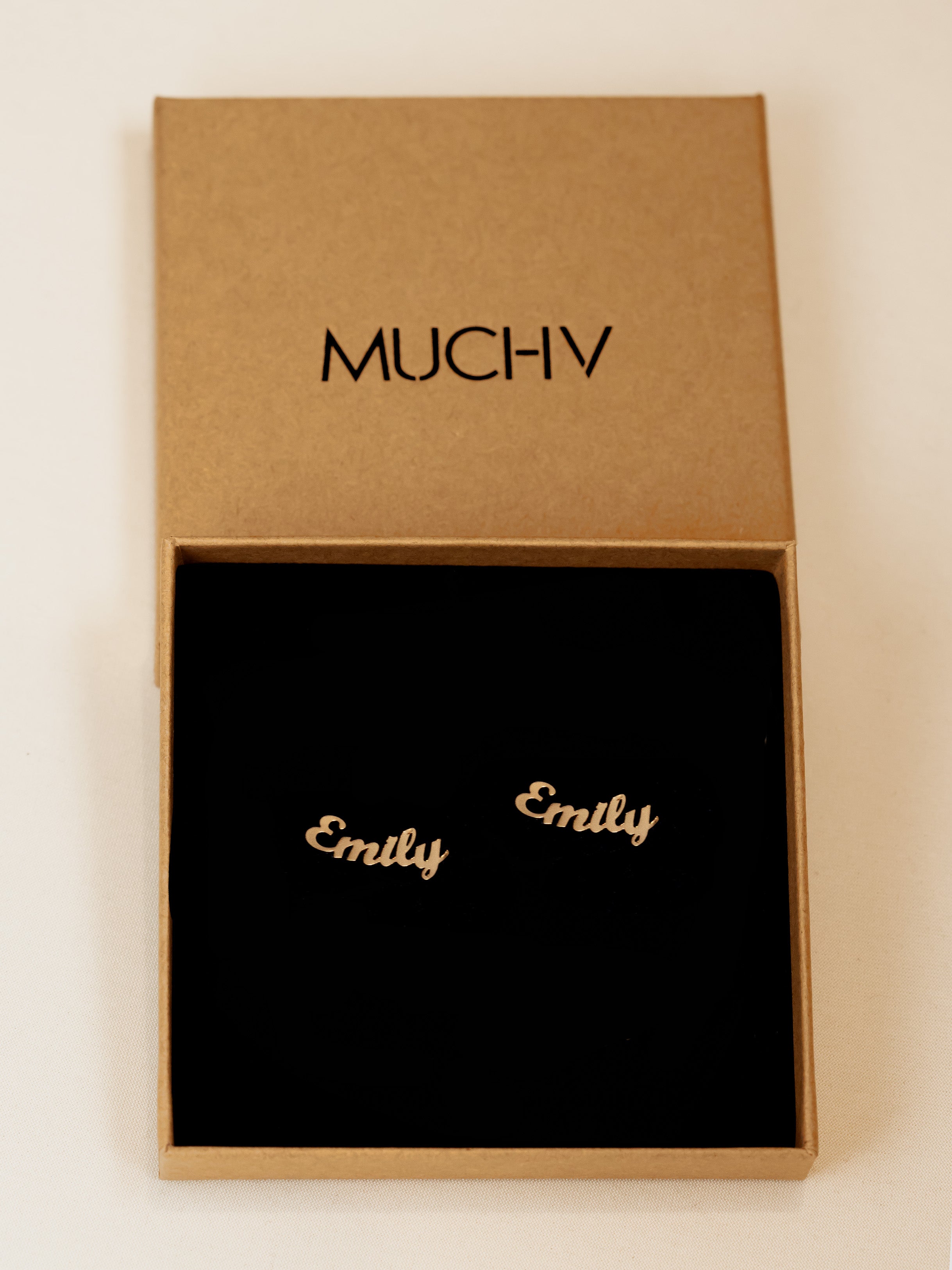 Tiny Name Stud Earrings