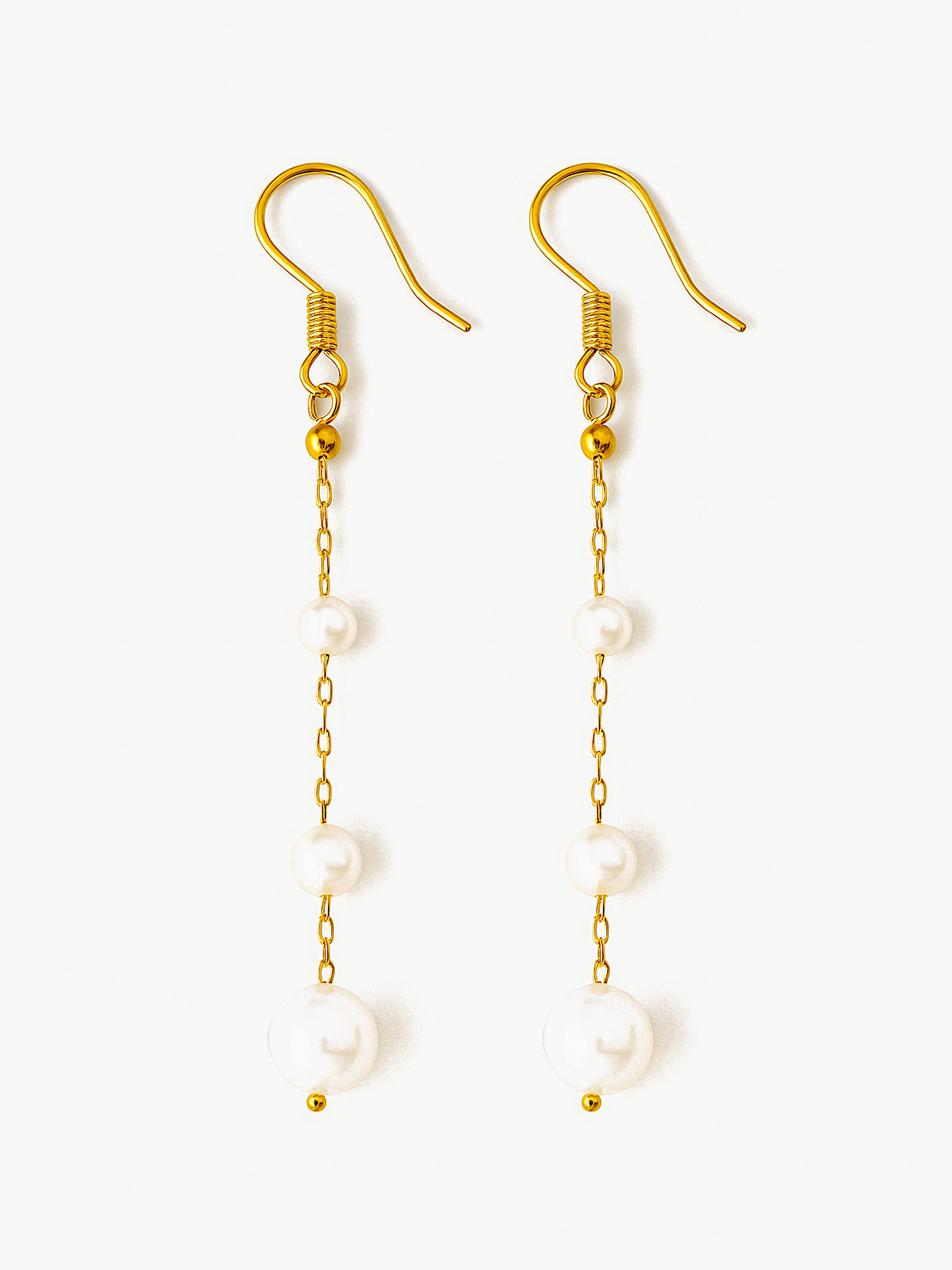 Bridal Pearl Drop Earrings