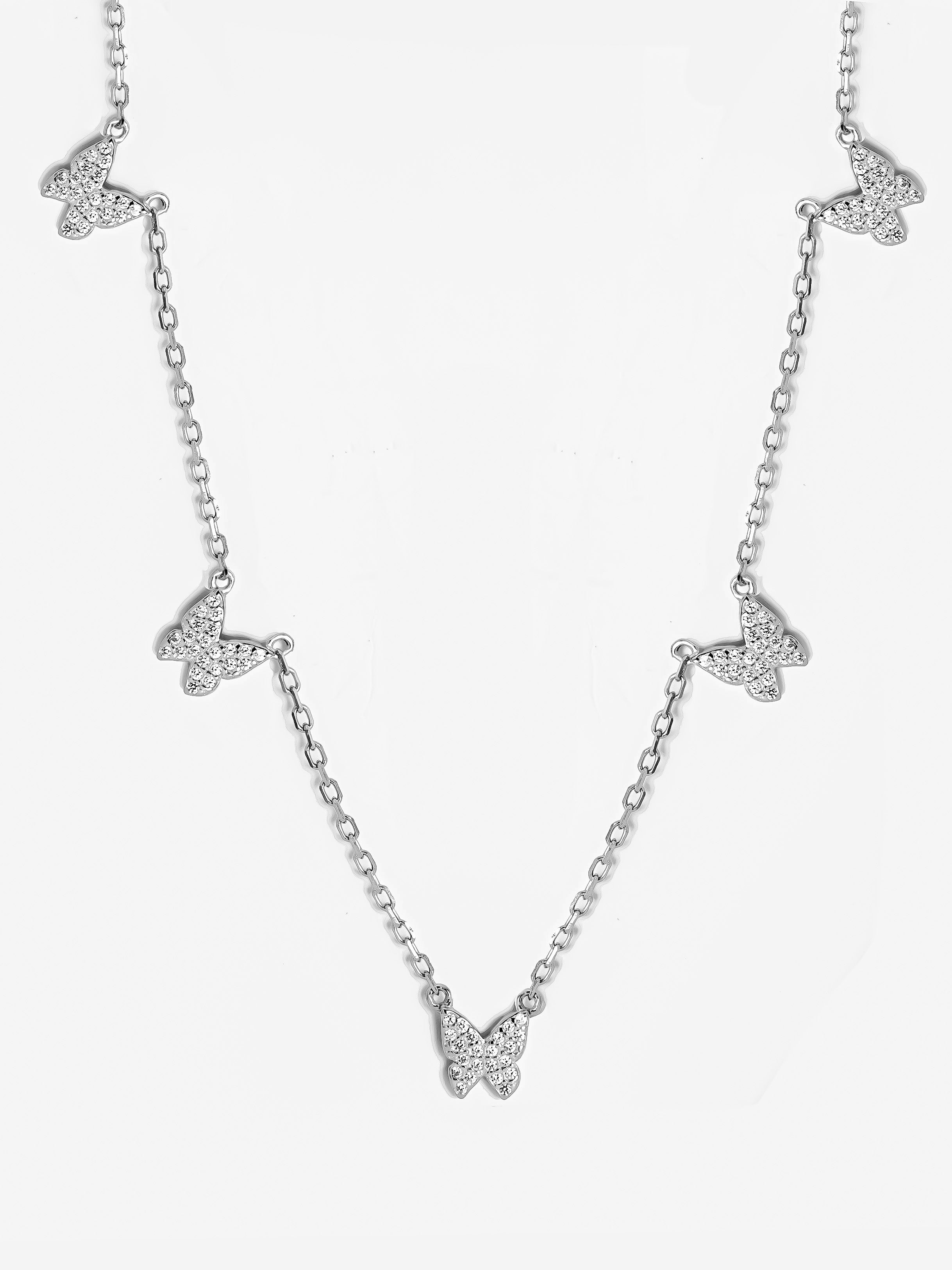 Choker With Five Butterfly Charms