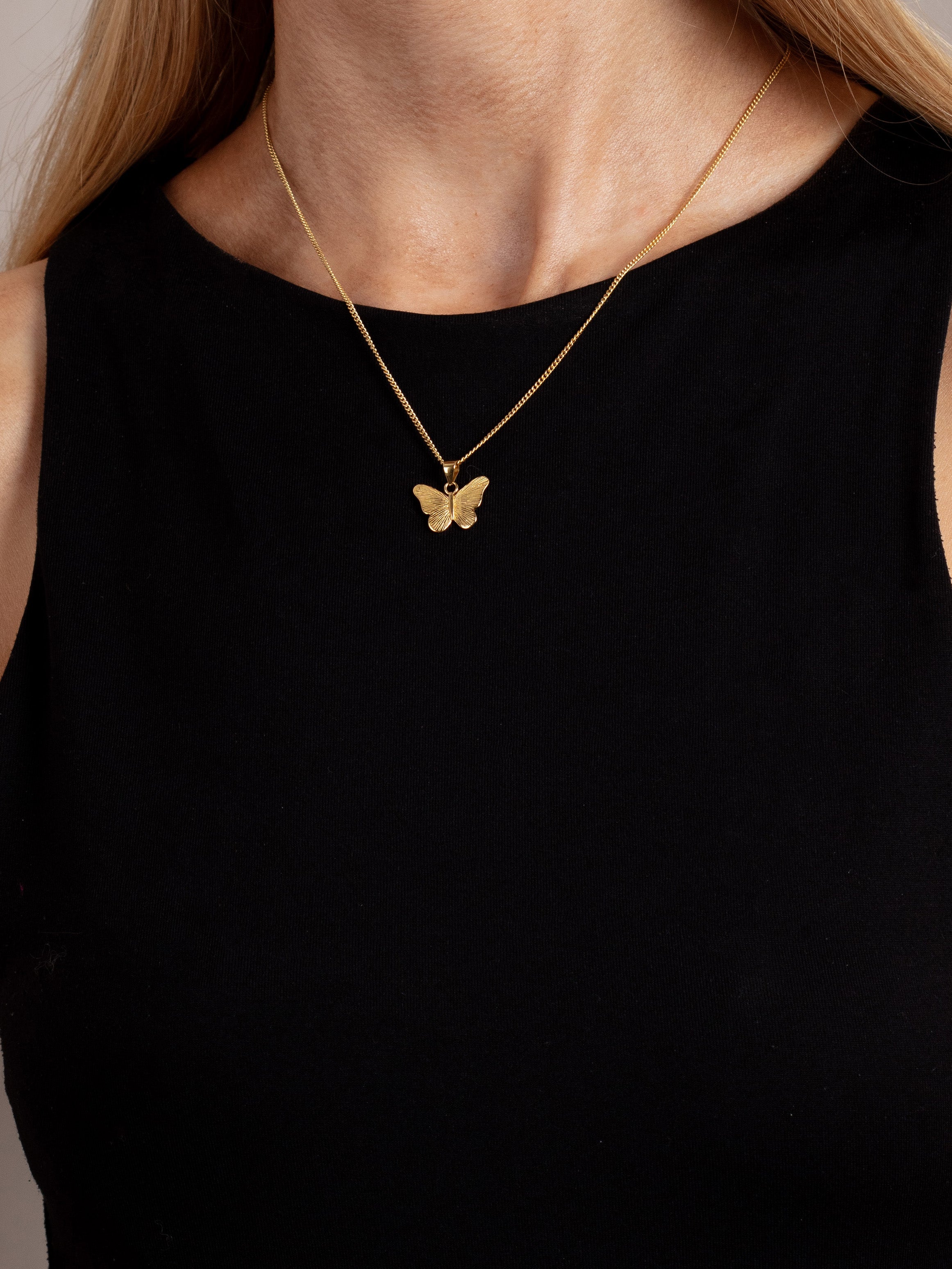Butterfly Pendant Necklace