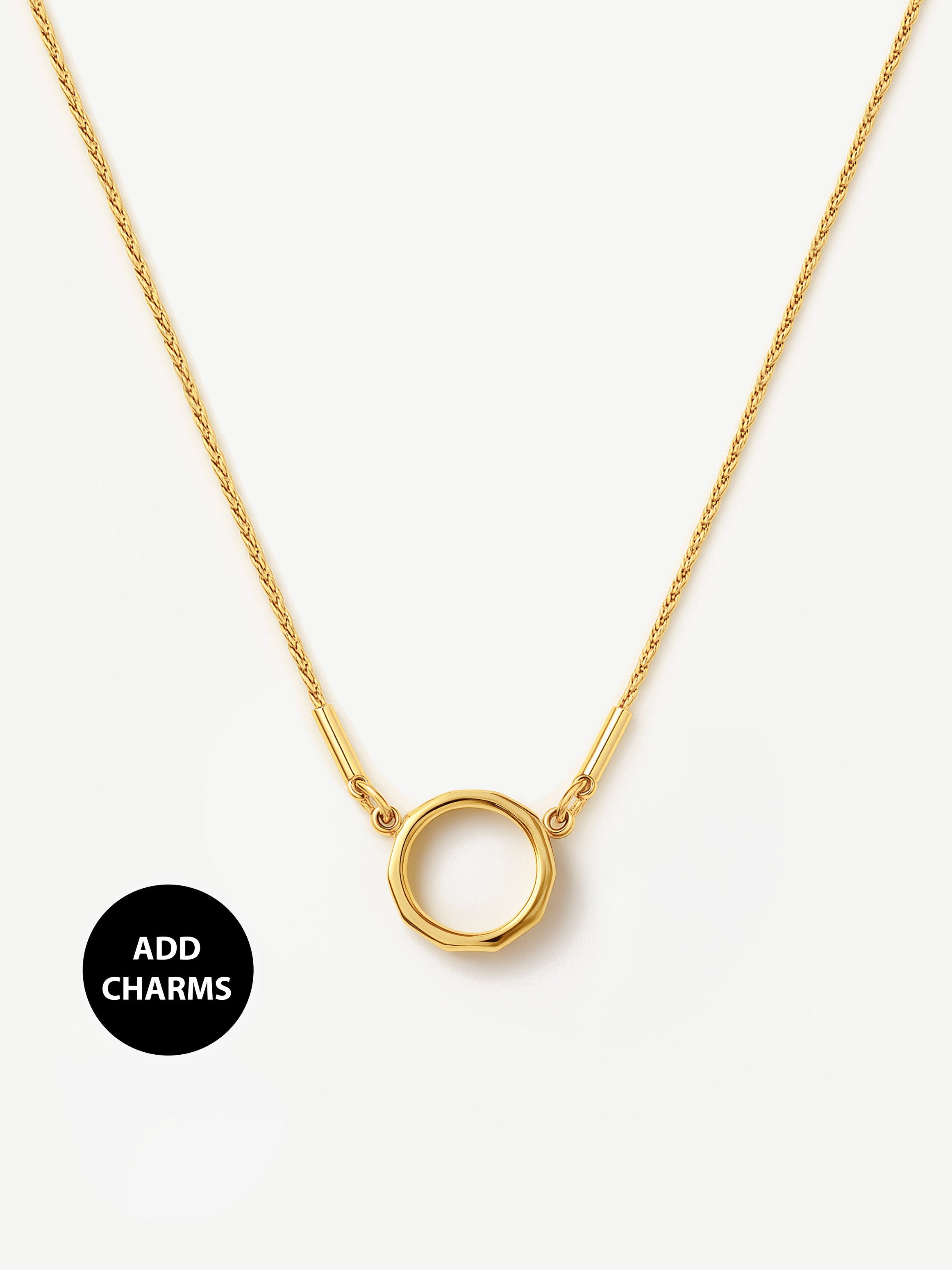 Fine Chain Necklace For Charms (O Clasp)