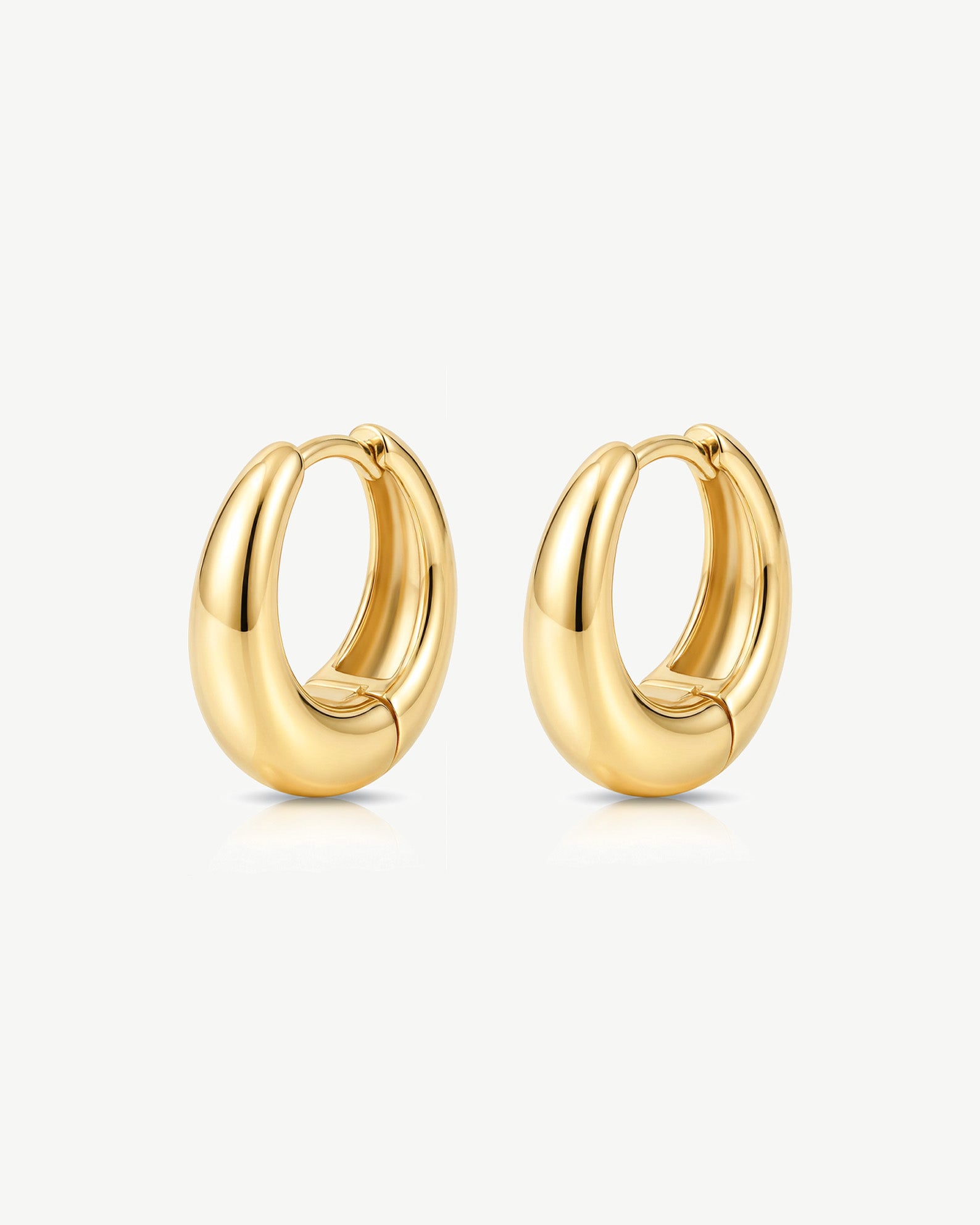 Hinged Huggie Hoop Earrings