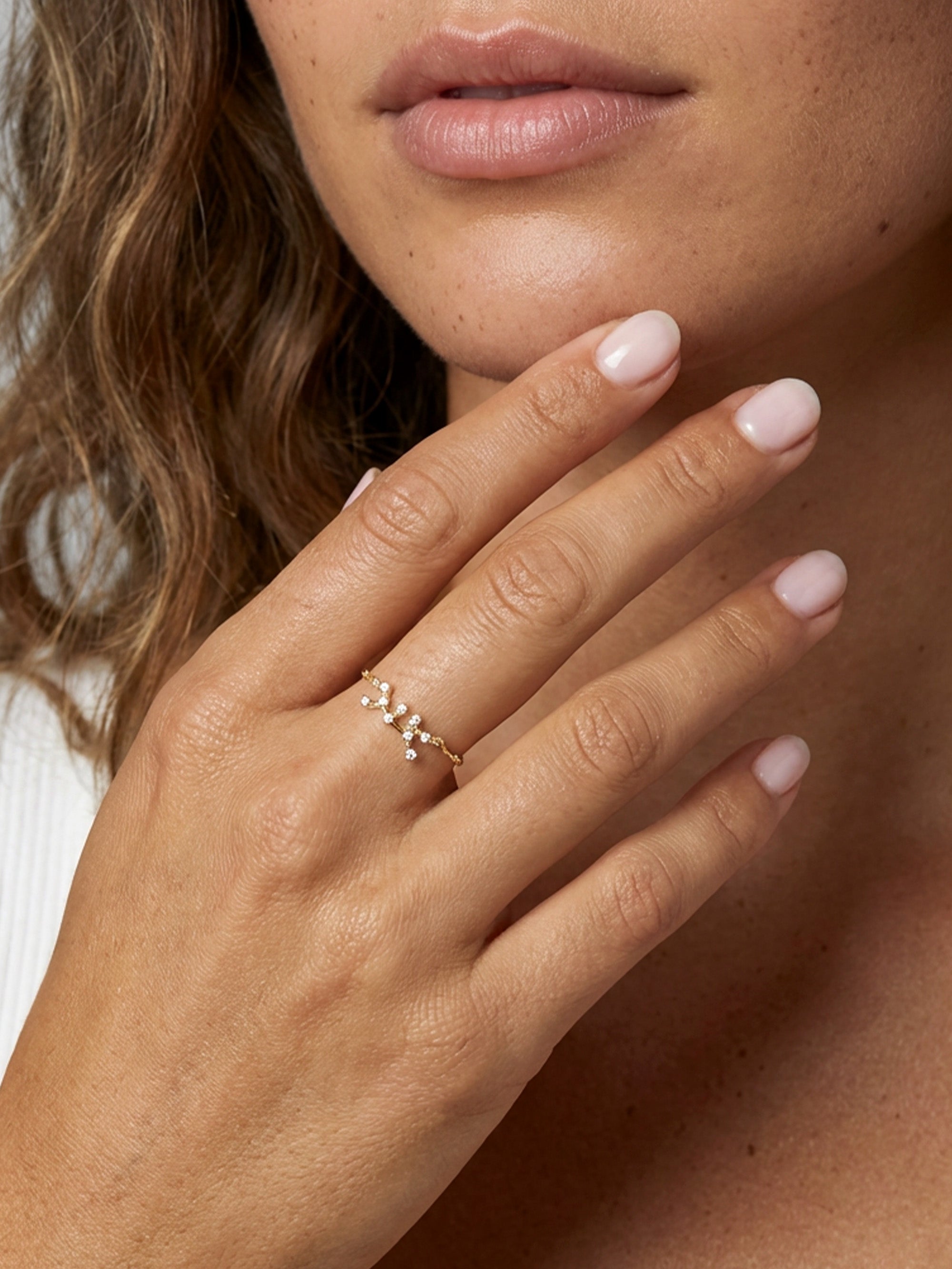 Adjustable Constellation Chain Ring