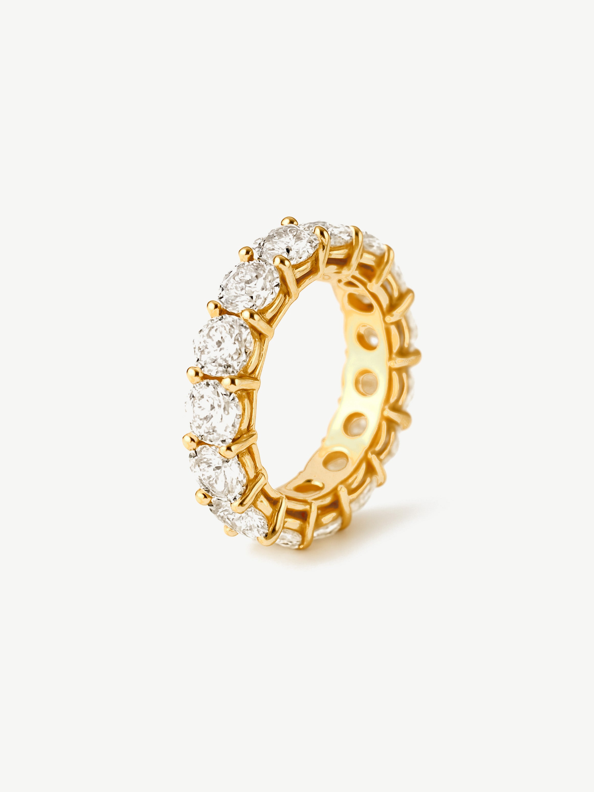Thick Stacking Ring With Large Round Stones