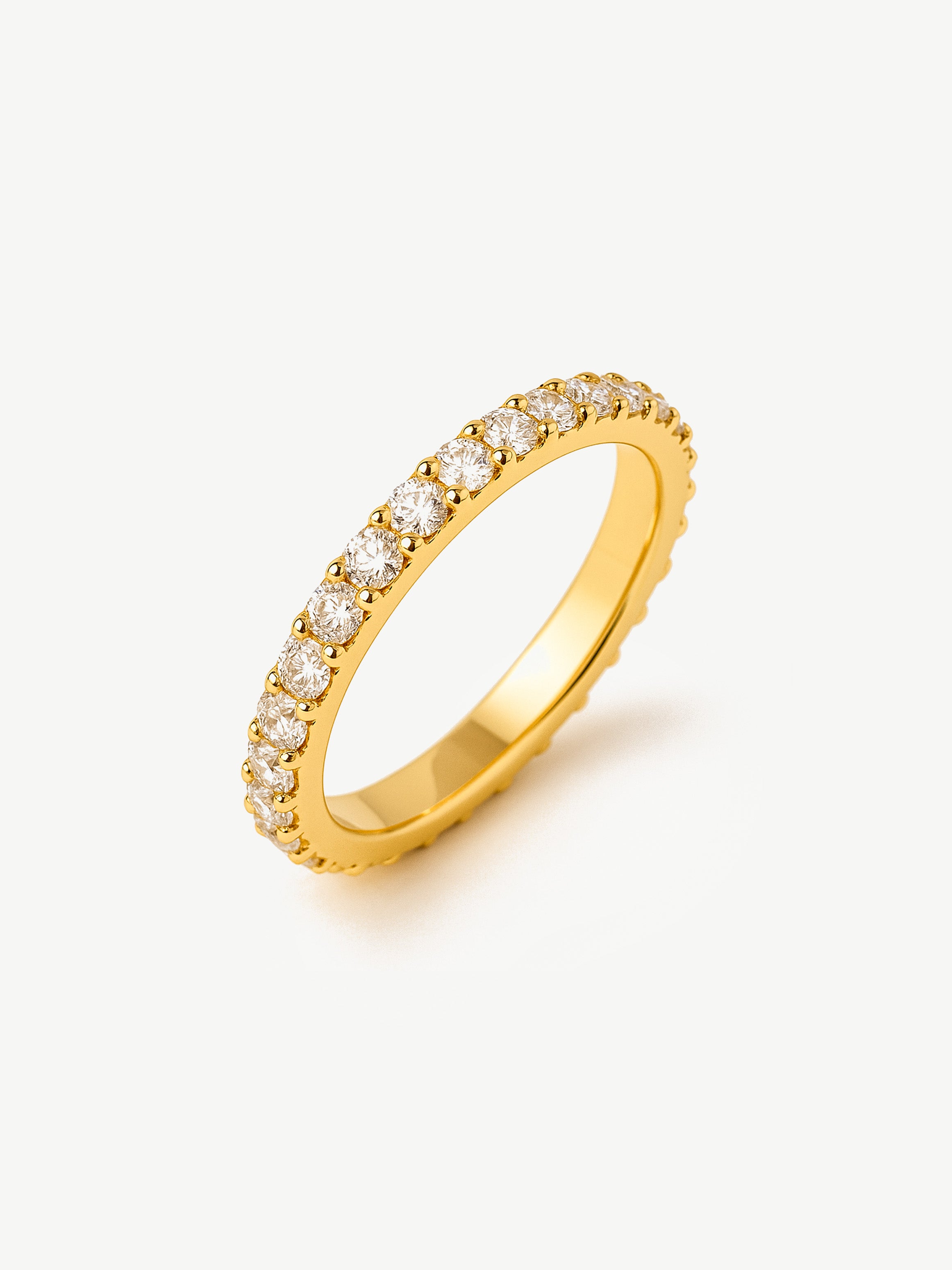 Stacking Eternity Ring With Cubic Zirconia Stones