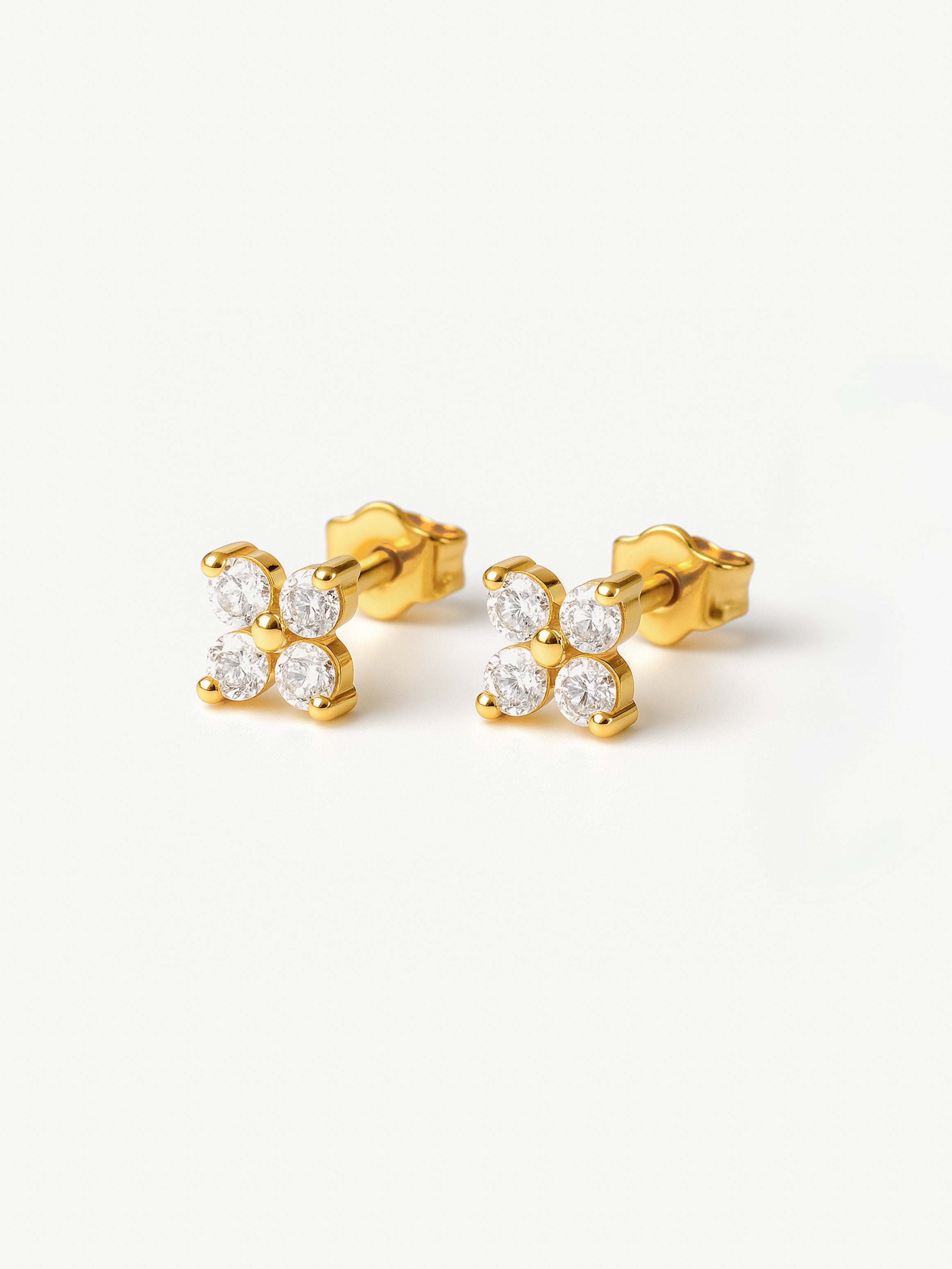 Tiny Hydrangea Stud Earrings