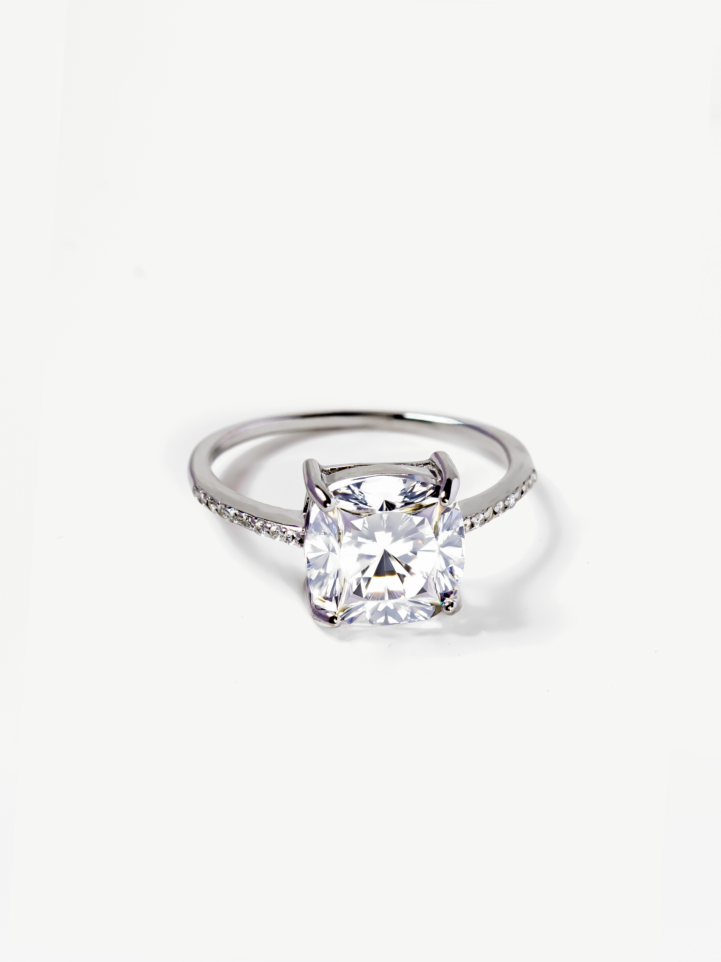 Promise Ring With Square Stone