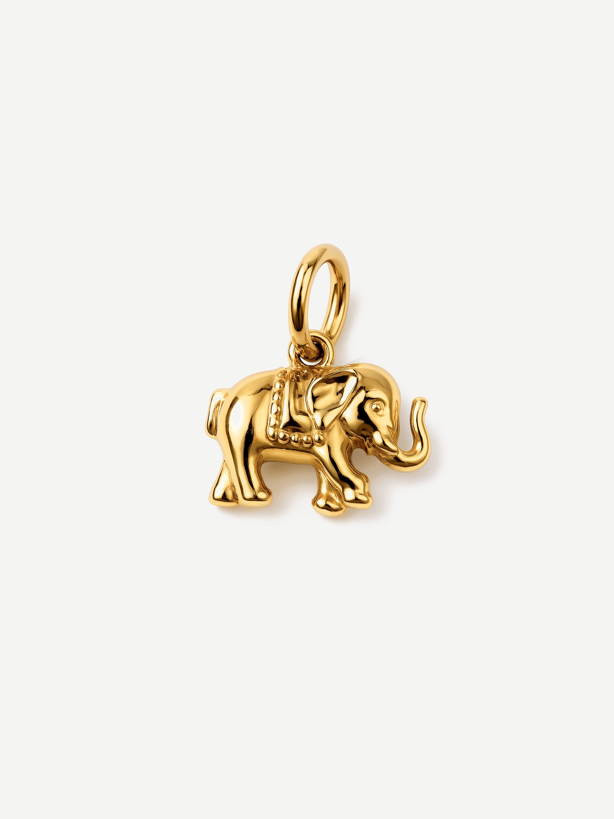 Textured Elephant Charm (Small)