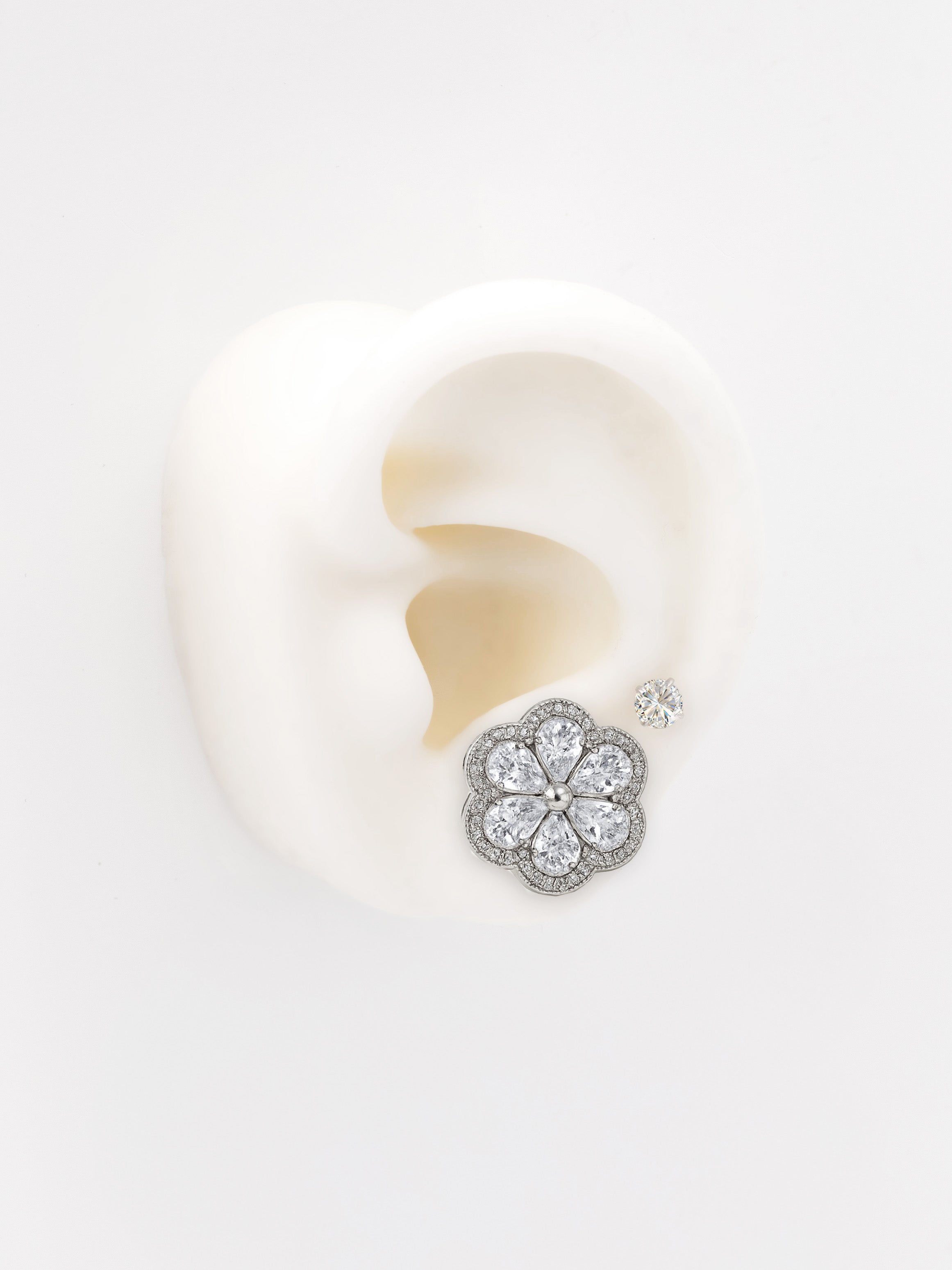 Bridal Flower Earrings