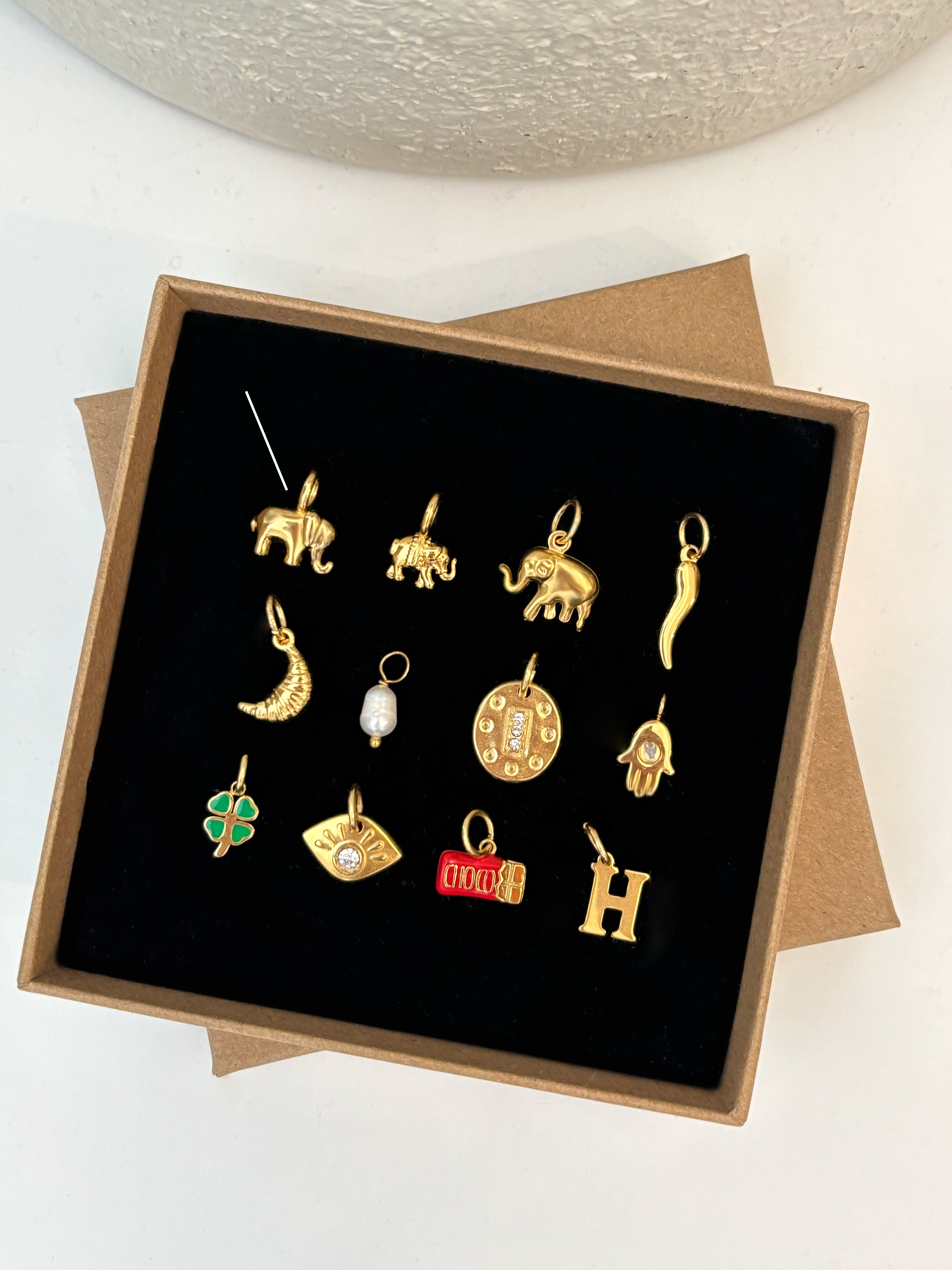 Solid Elephant Charm (Small)