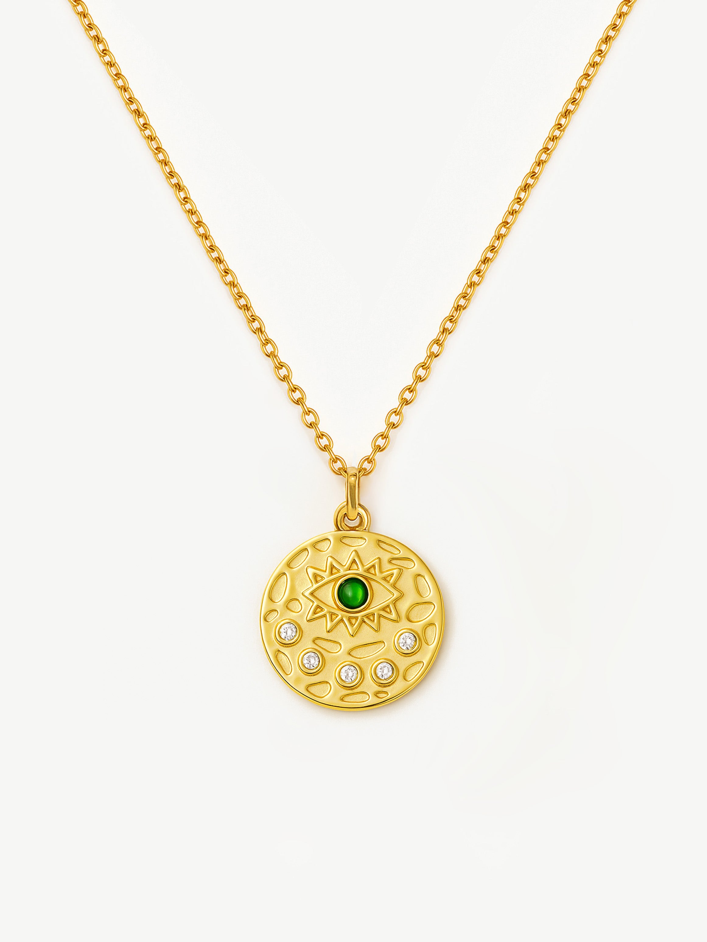 Evil Eye Coin Necklace