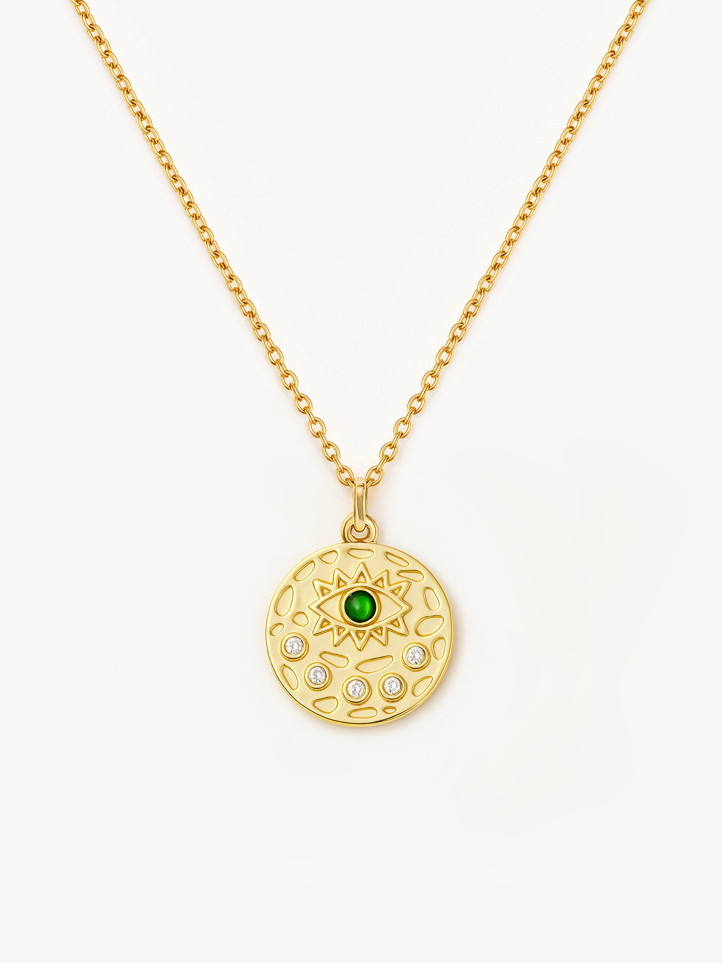 Evil Eye Coin Necklace