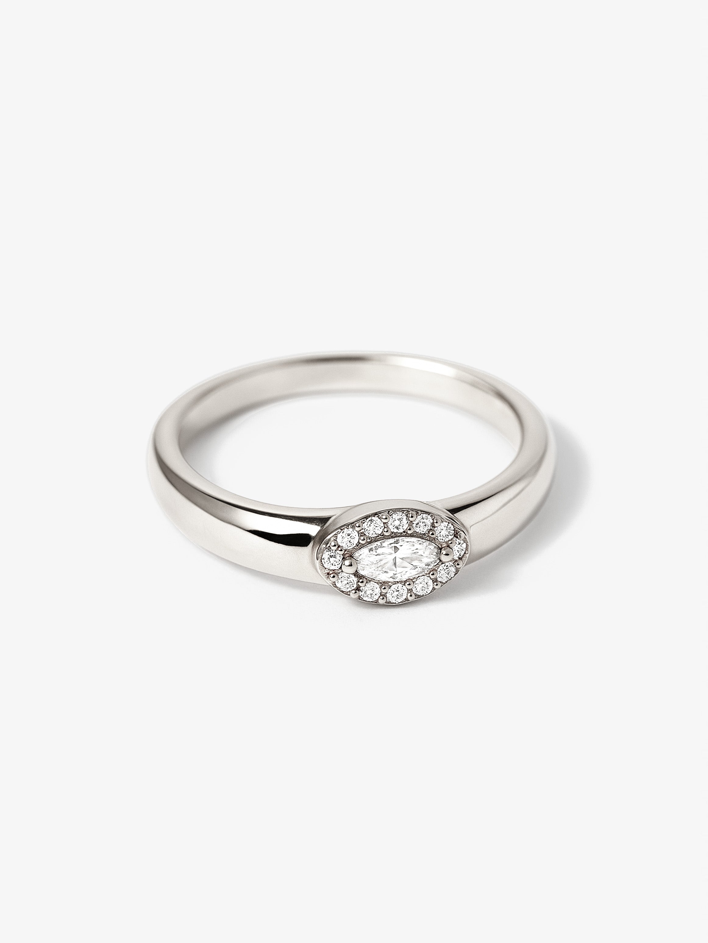 Oval Signet Ring With Evil Eye