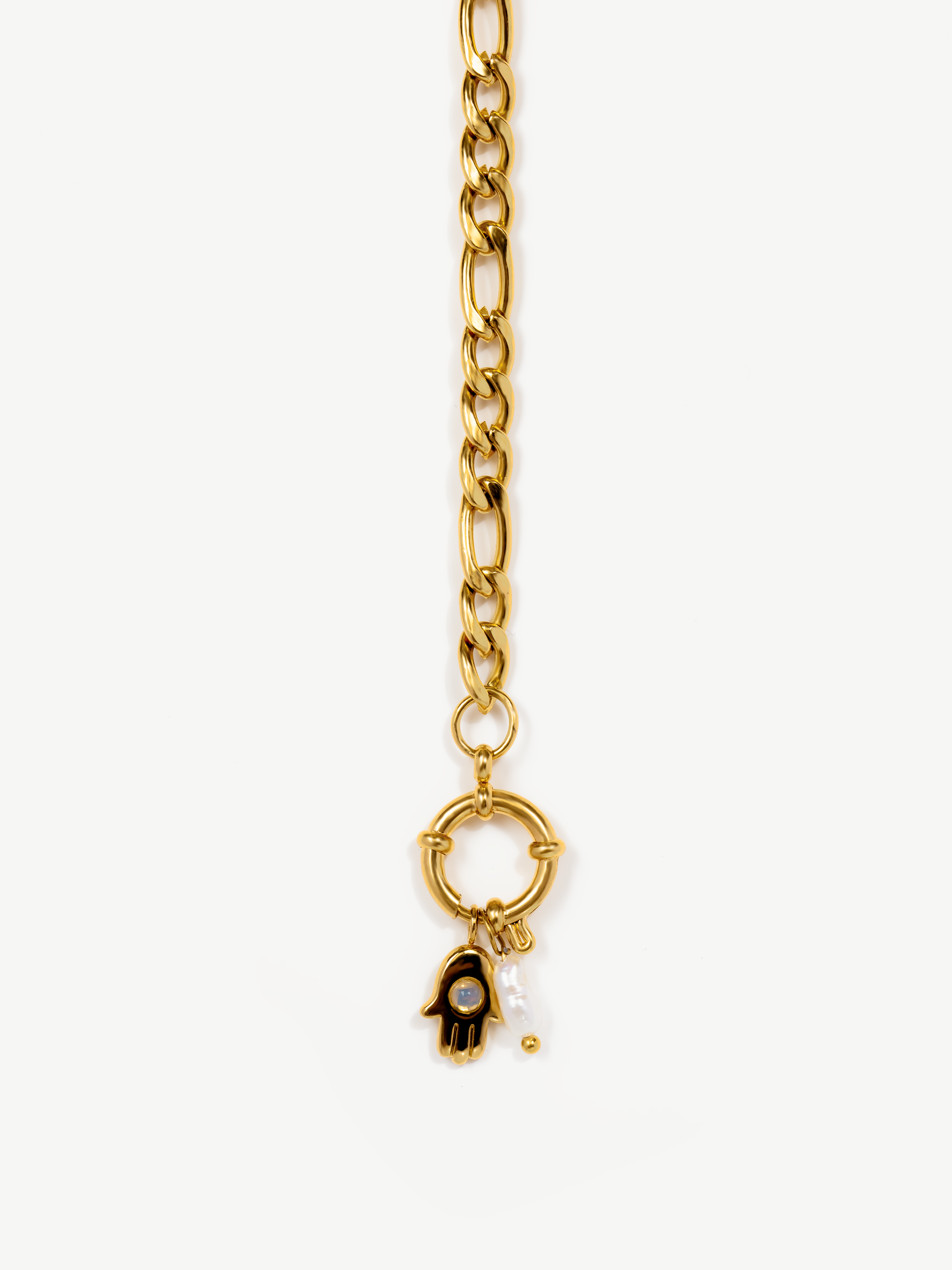 Figaro Chain Necklace For Charms