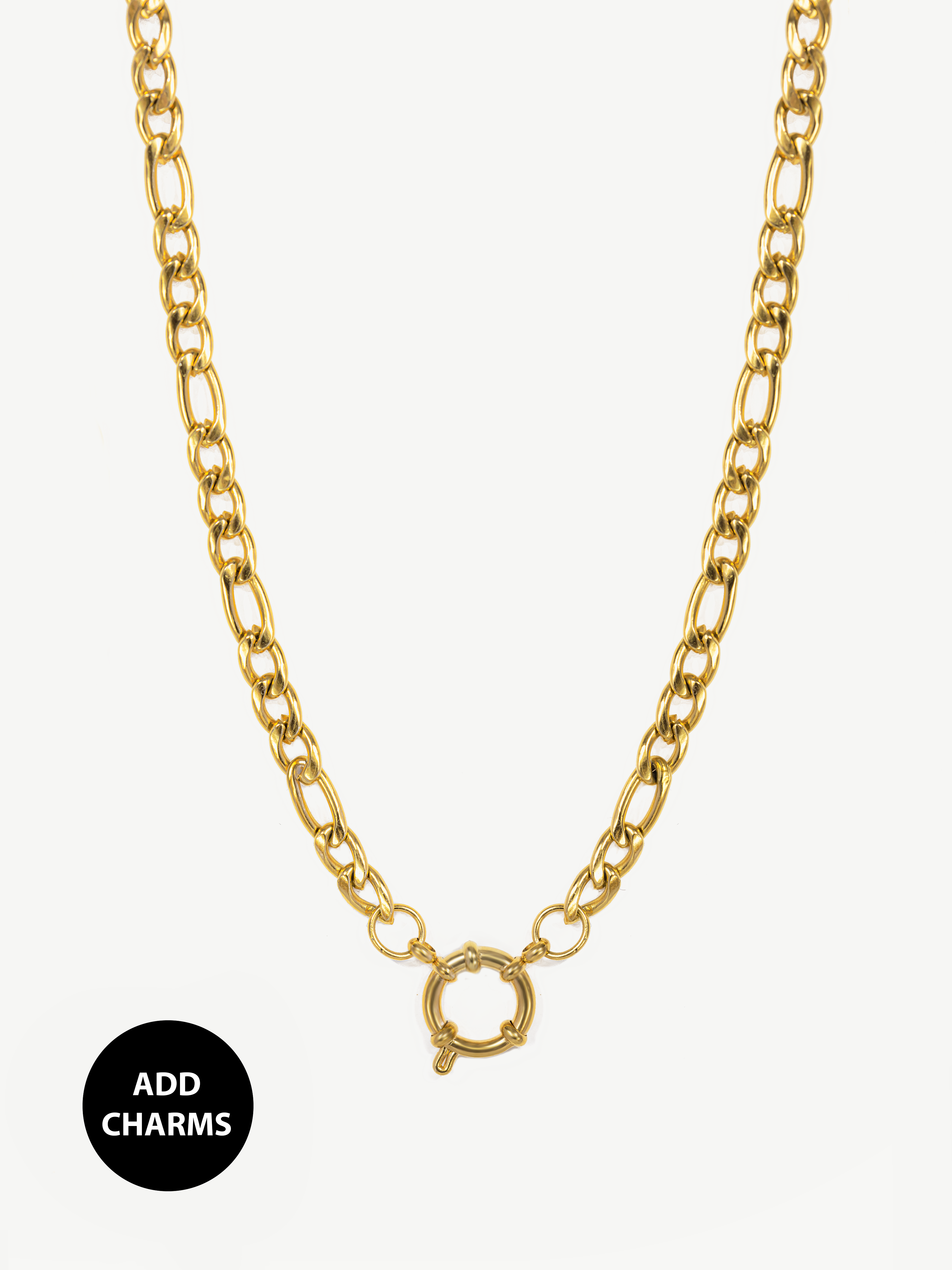 Figaro Chain Necklace For Charms