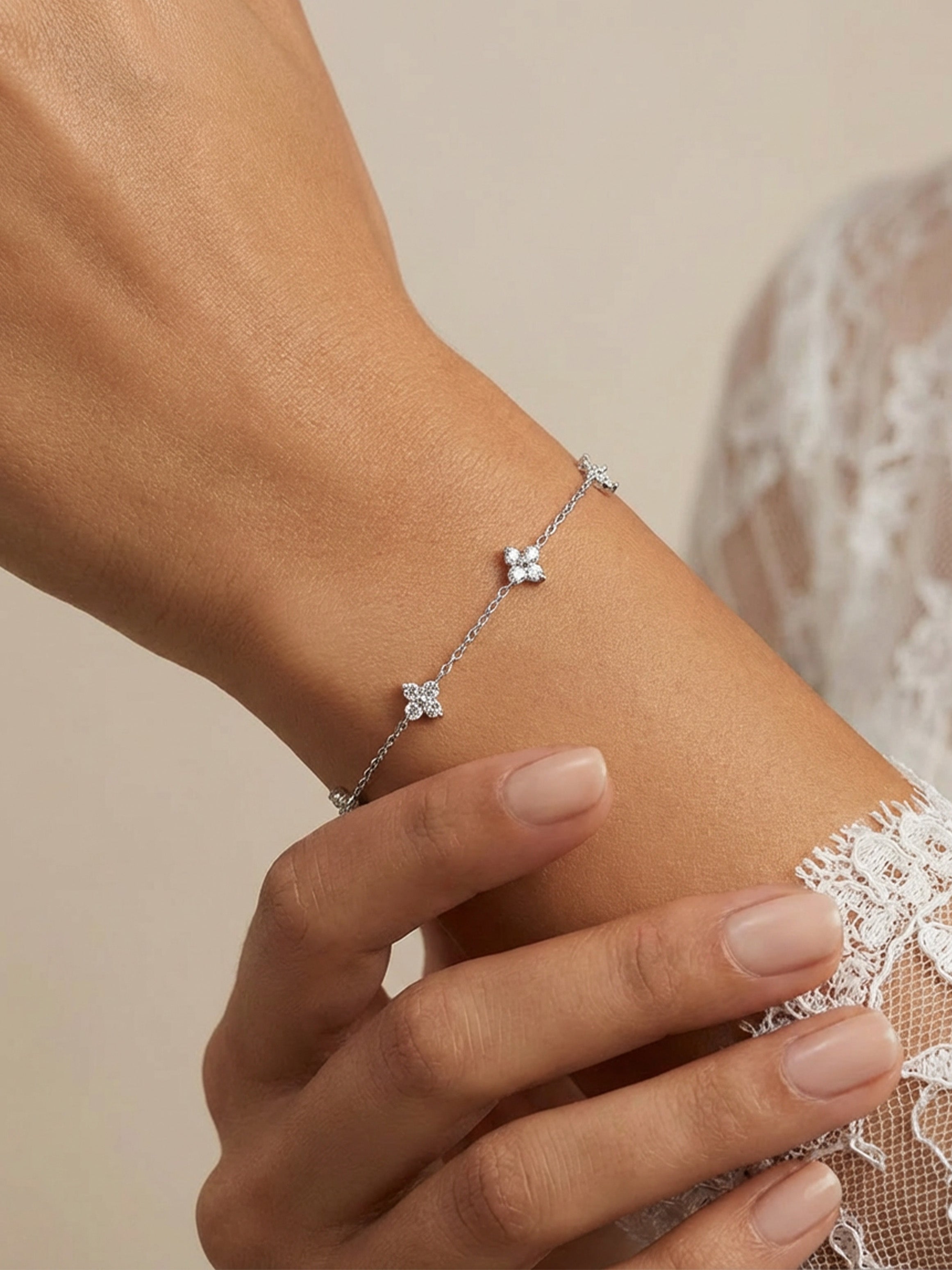 Dainty Hydrangea Bracelet