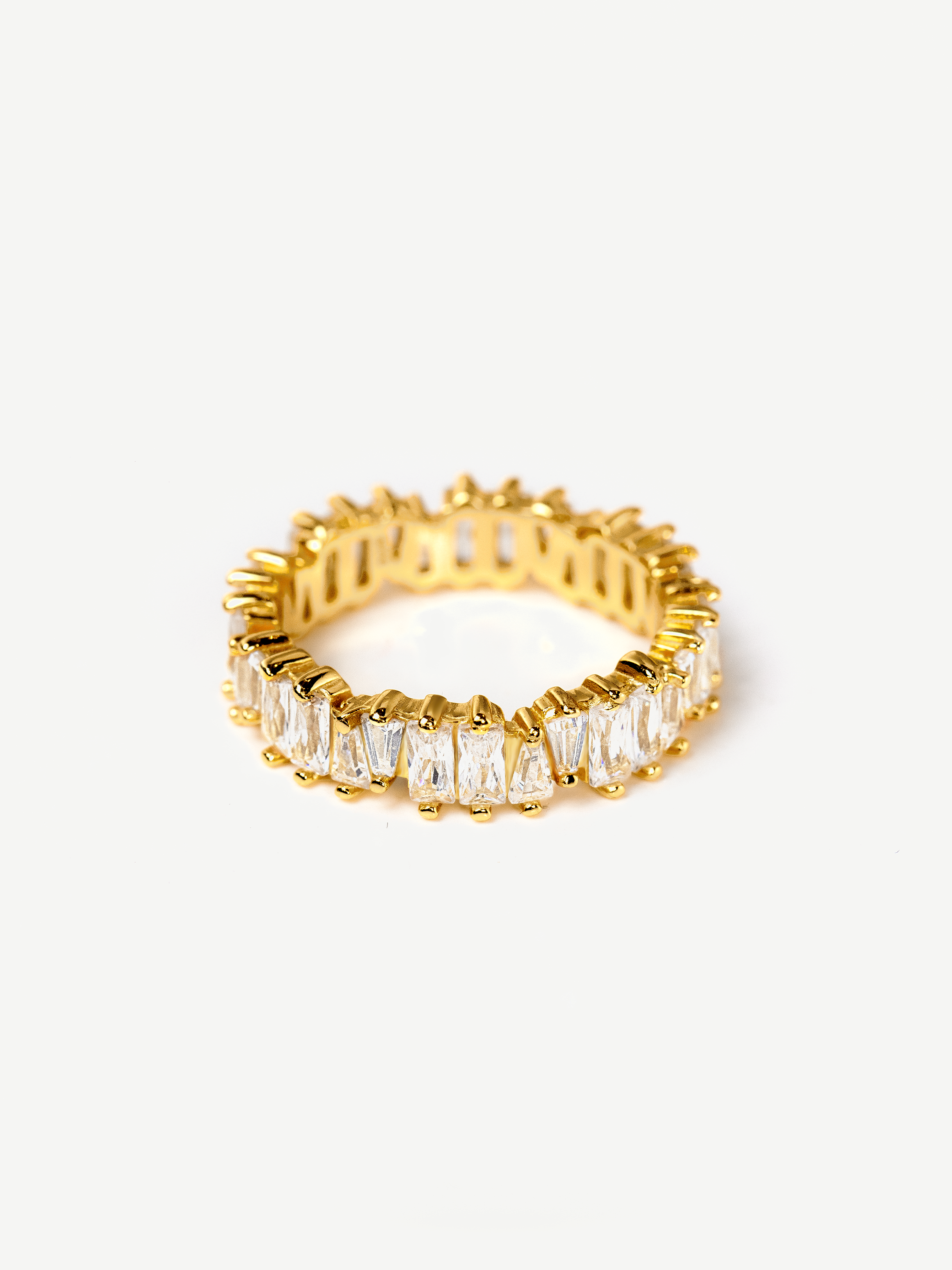 Stacking Ring With Baguette Stones