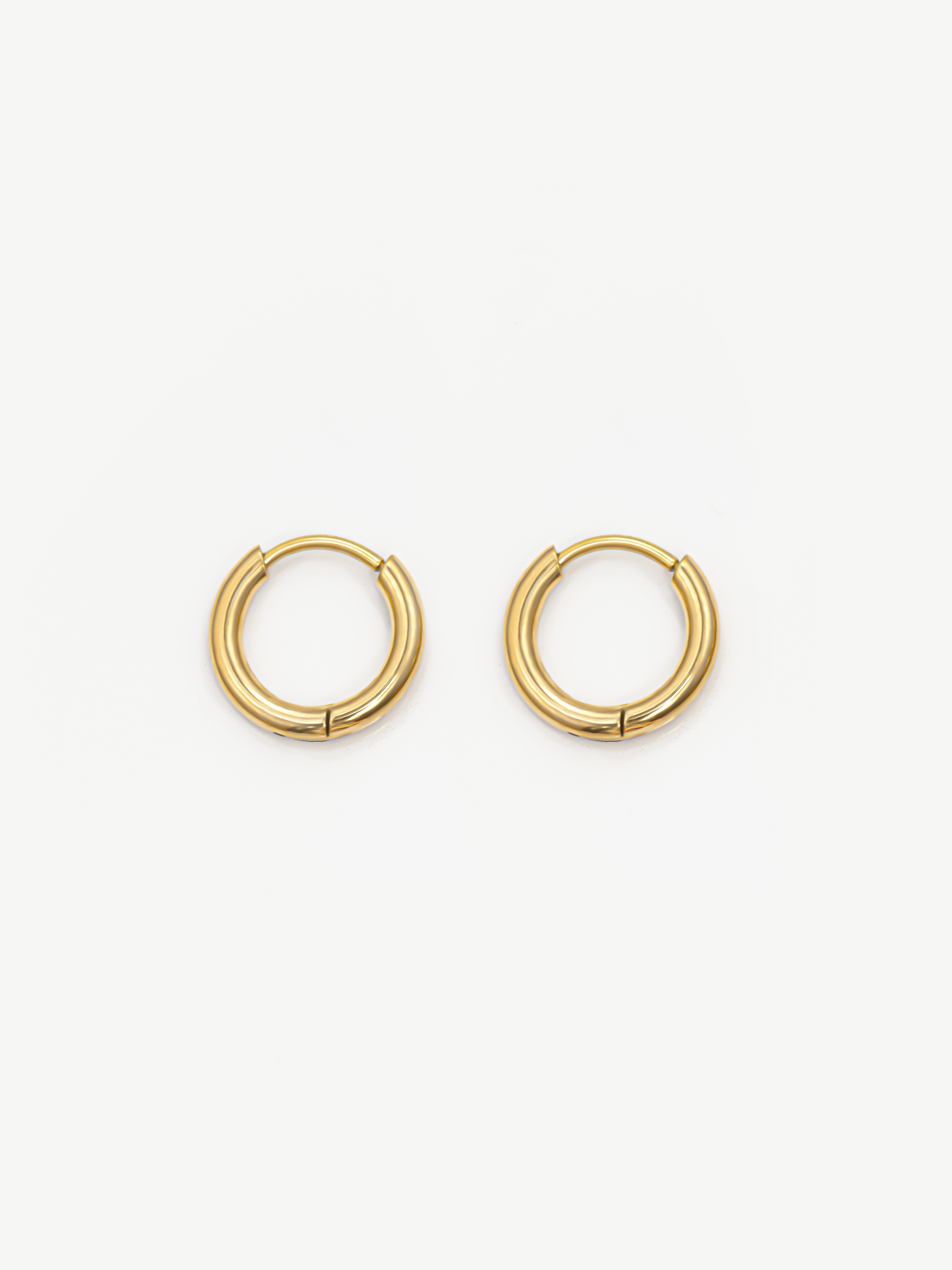 Solid Huggie Hoop Earrings For Charms - 12mm