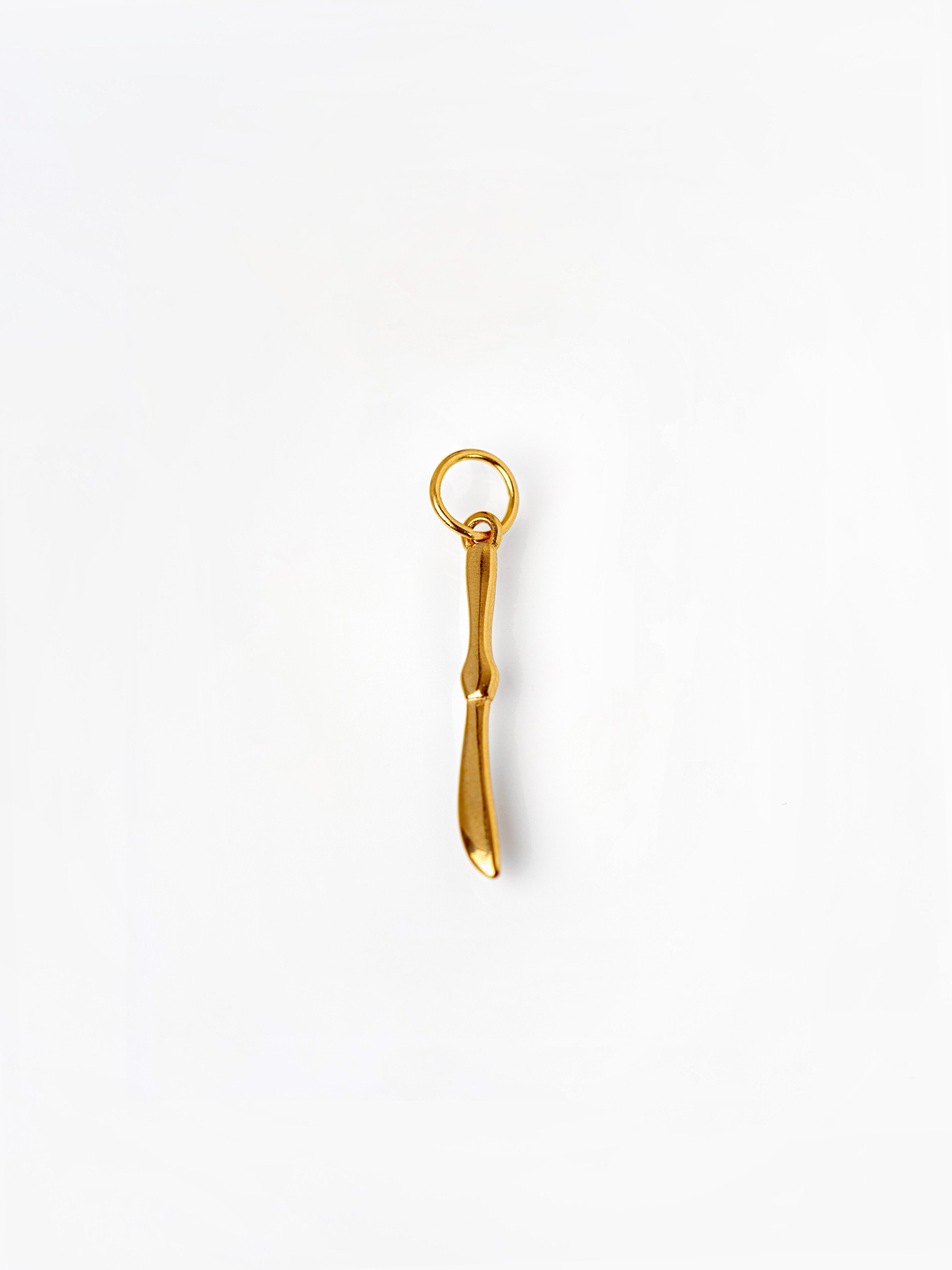 Gold Tiny Knife Pendant / Charm