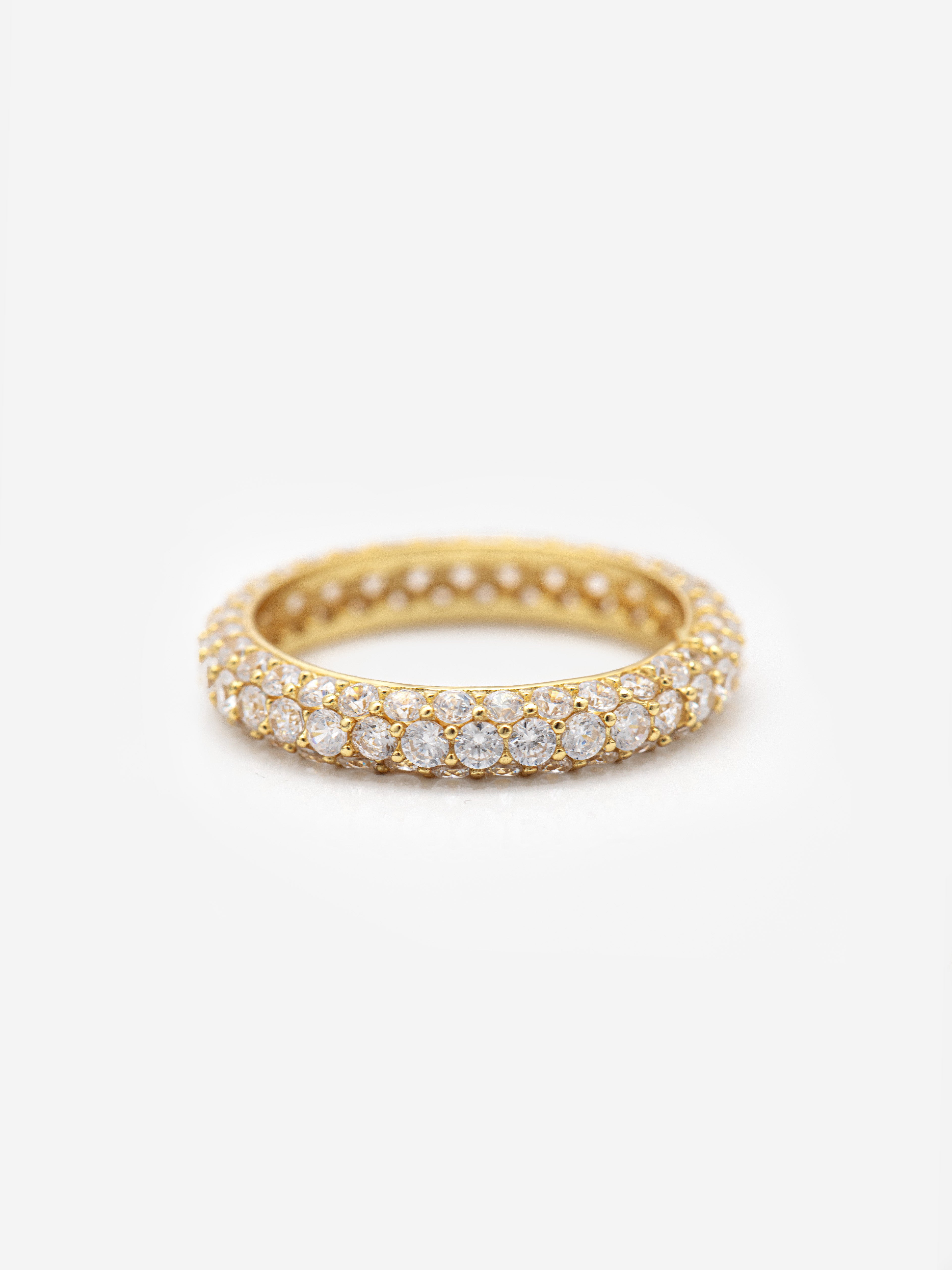 Pave Dome Ring With Sparkling Stones