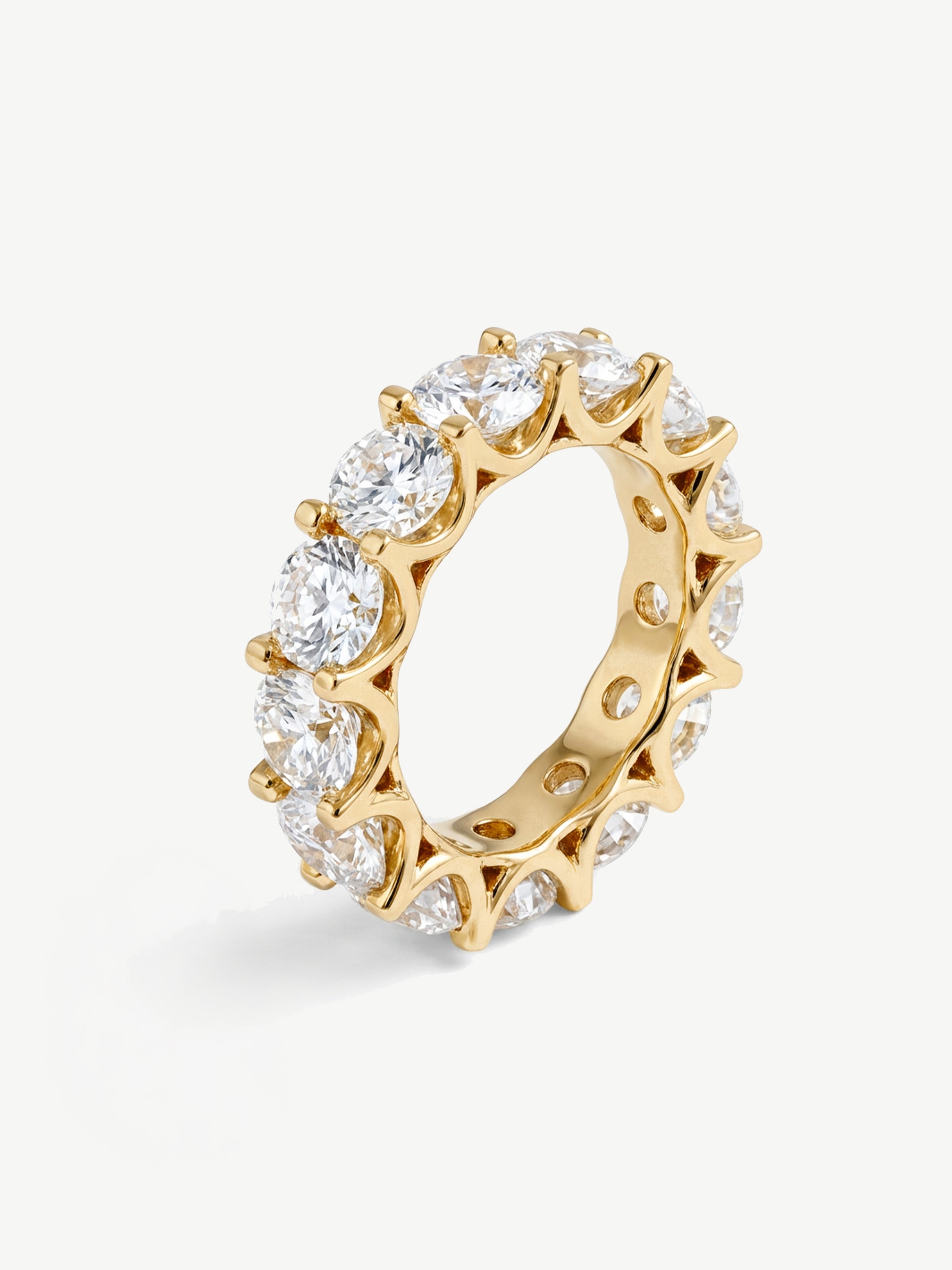 Thick Stacking Ring With Large Round Stones