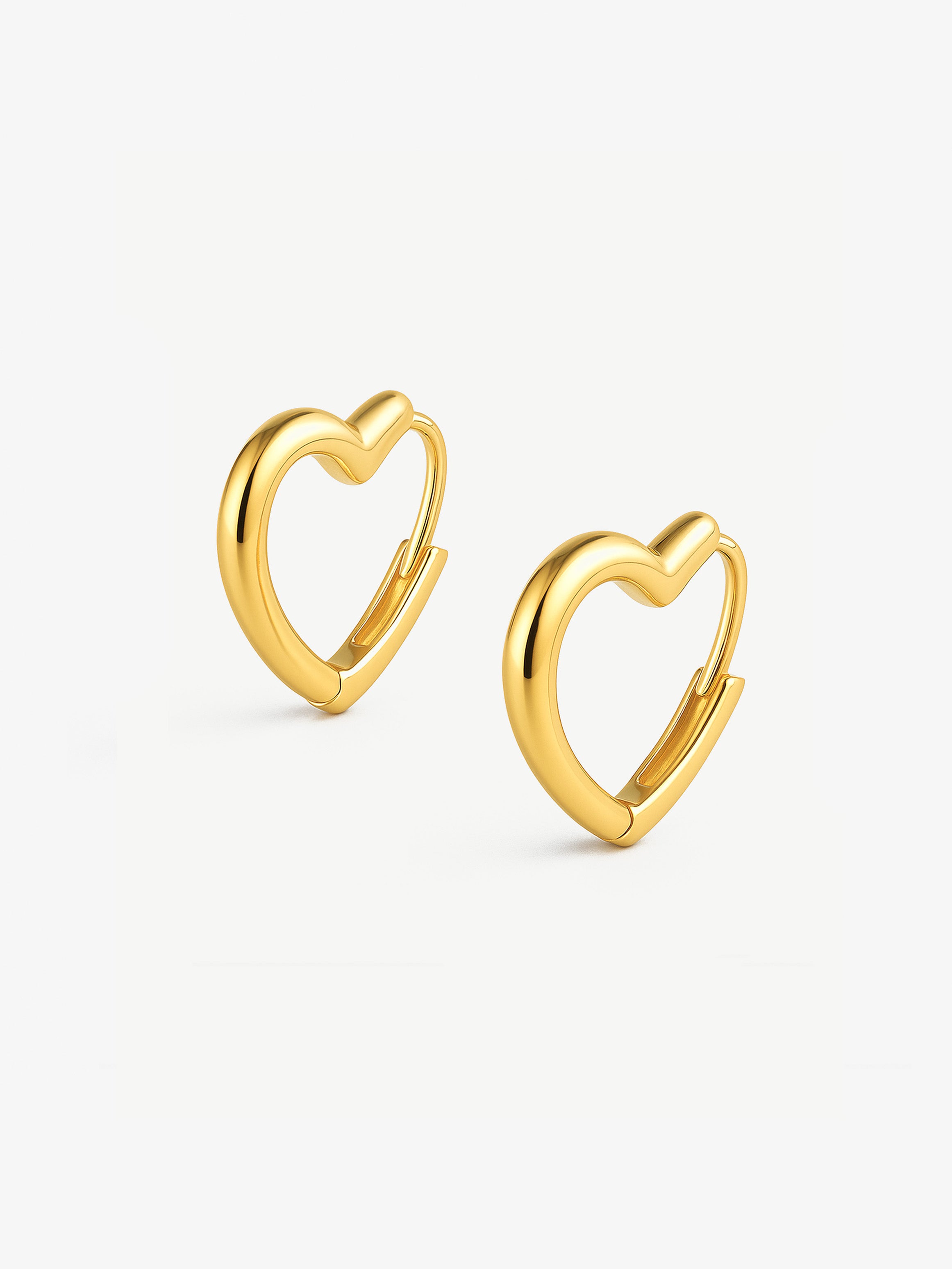 Bold Heart Hoop Earrings