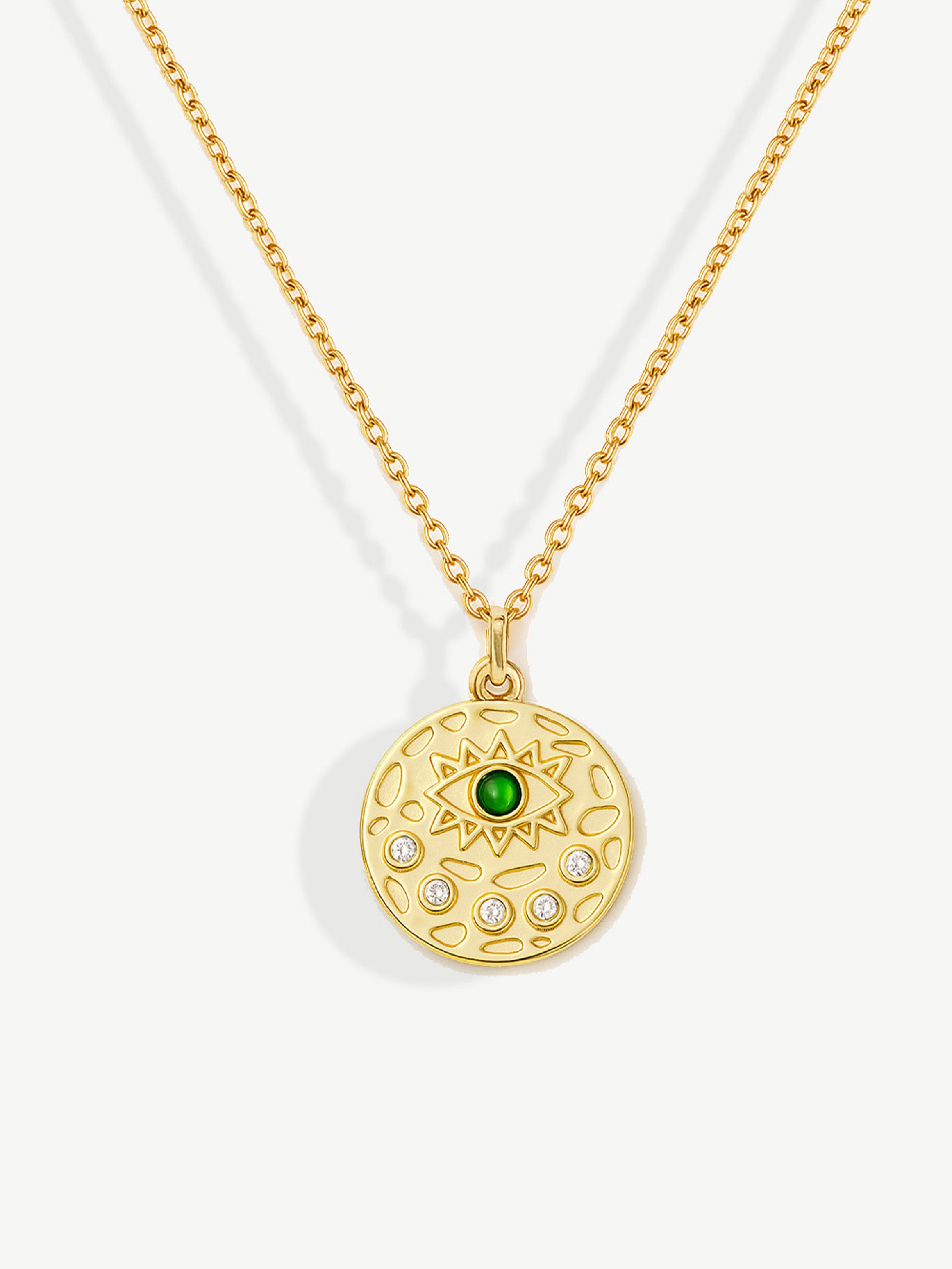 Evil Eye Coin Necklace