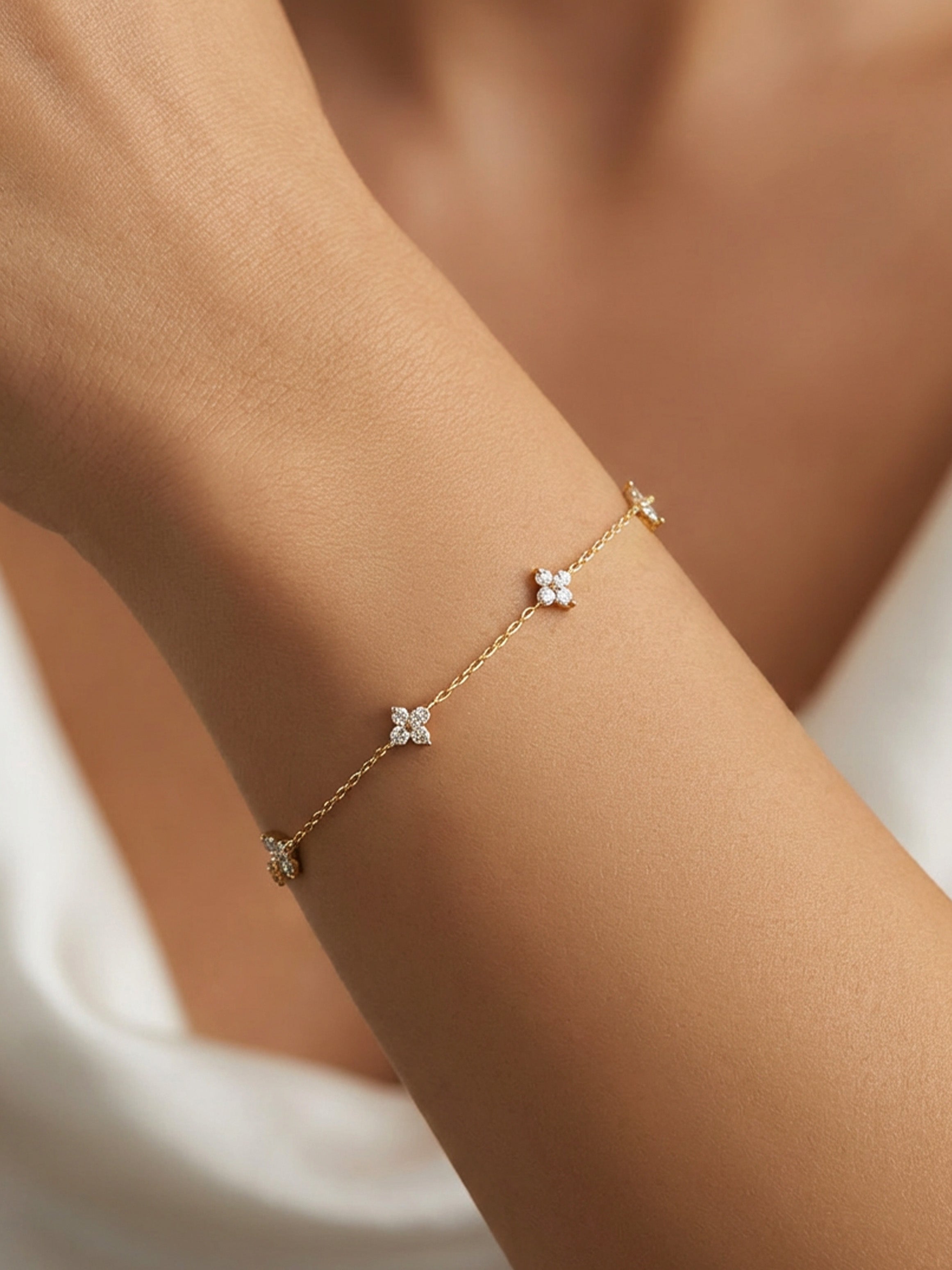 Dainty Hydrangea Bracelet