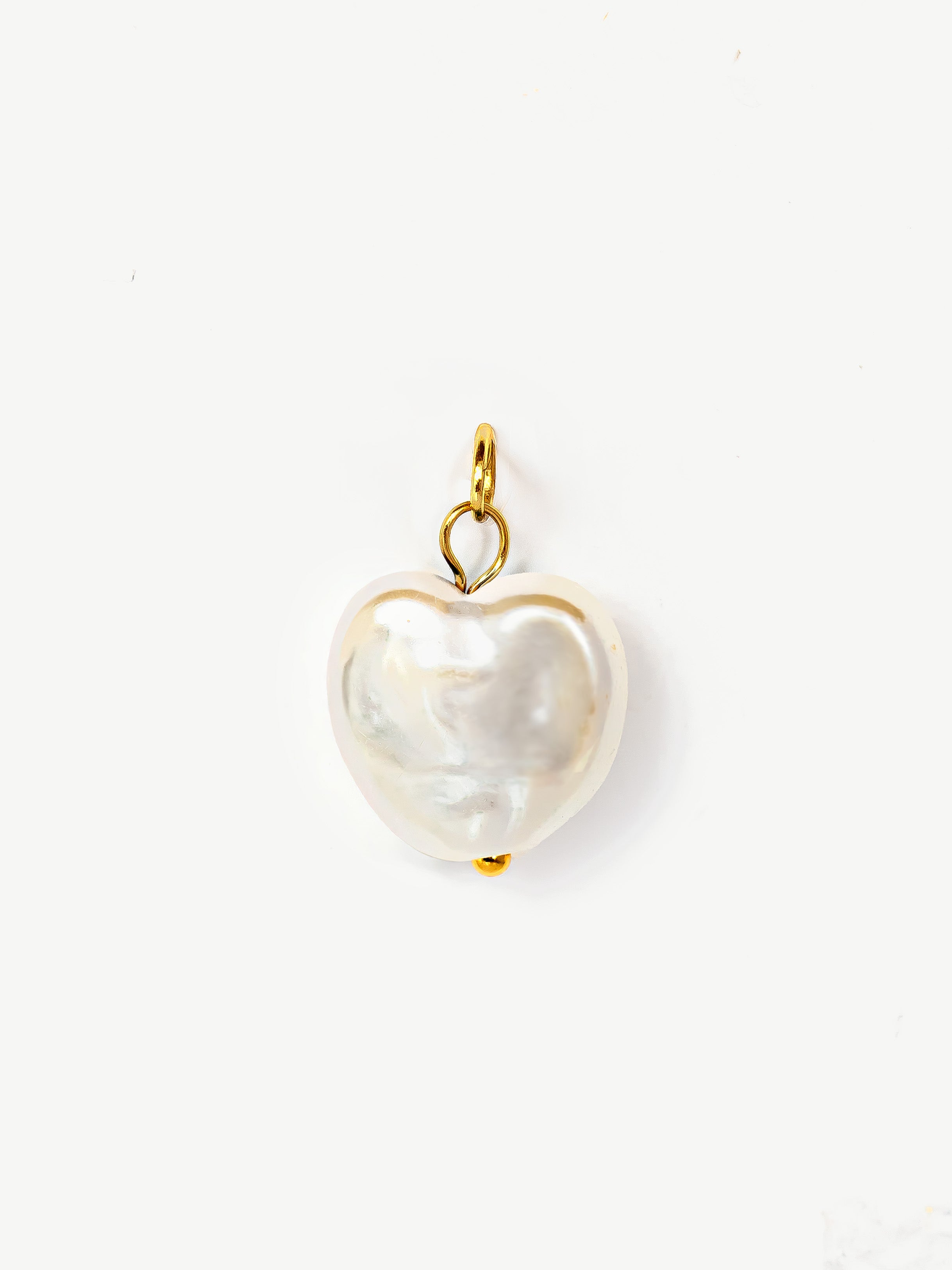 Heart Shaped Baroque Pearl Charm (Small)