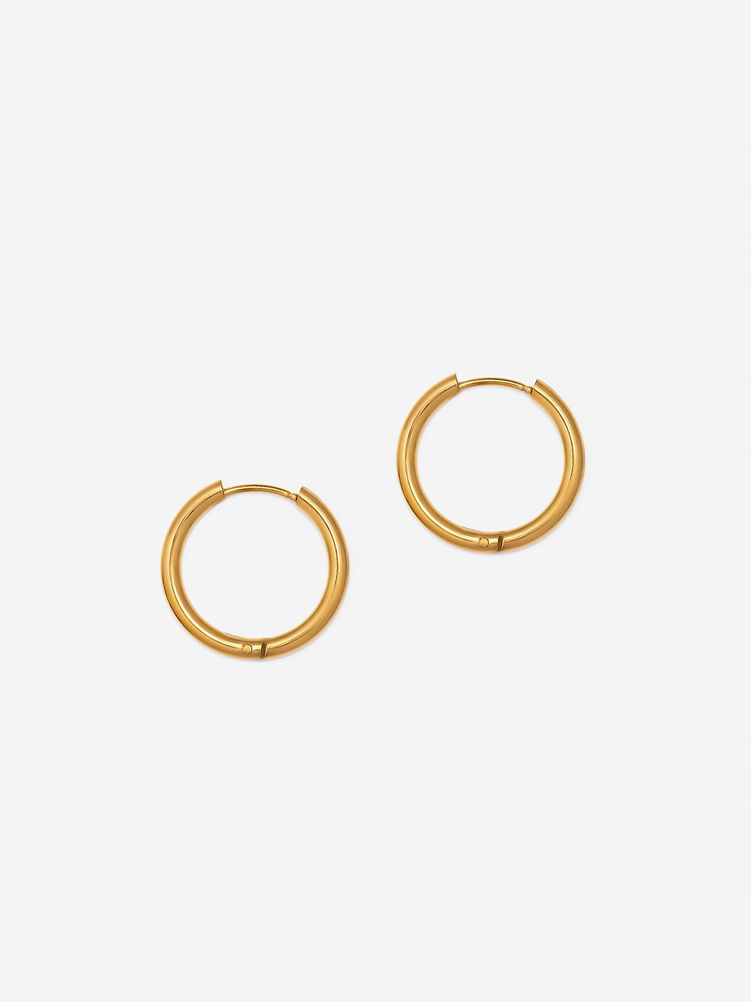 Solid Hoop Earrings For Charms - 20mm