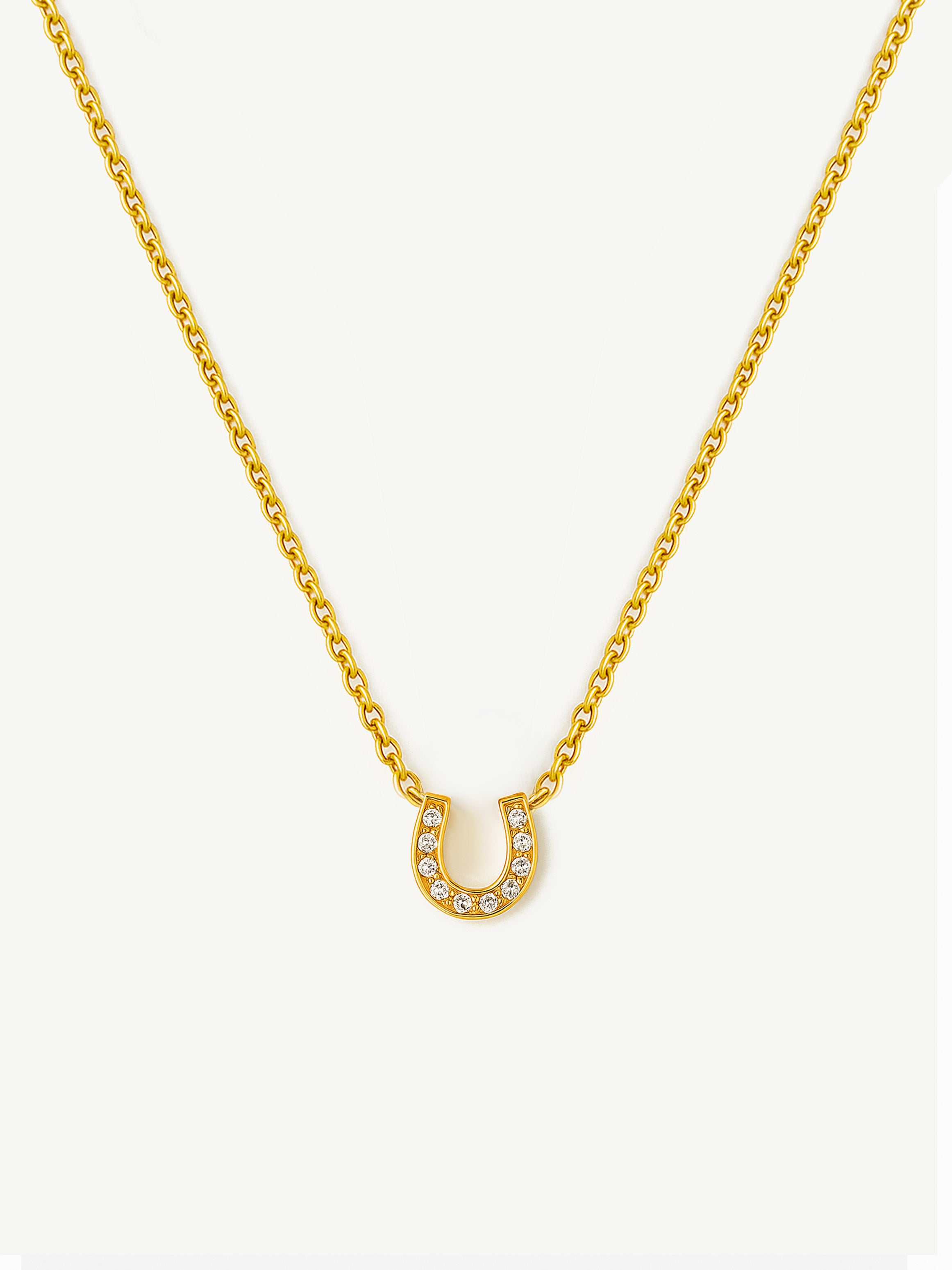 Dainty Horseshoe Pendant Necklace