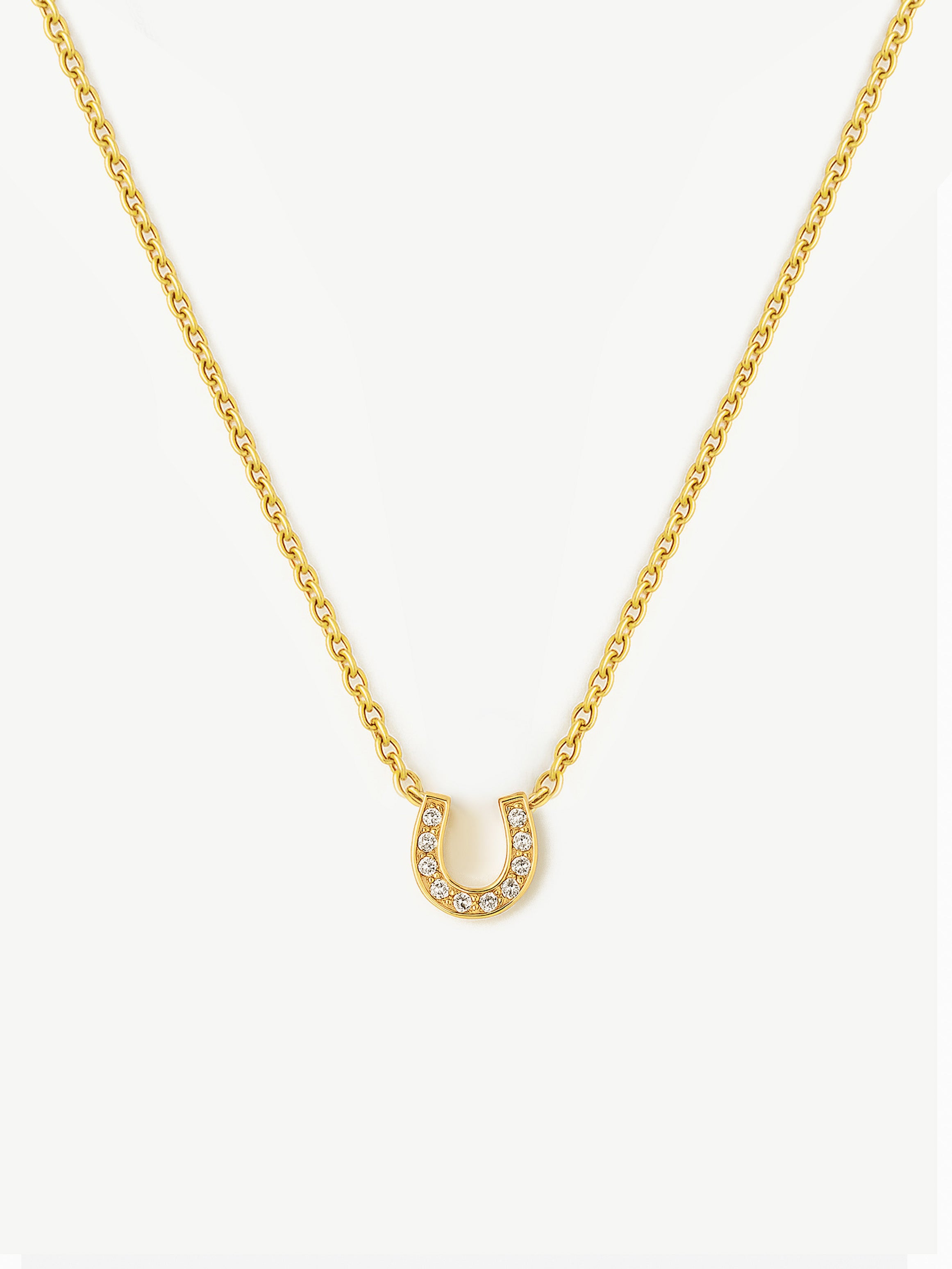 Dainty Horseshoe Pendant Necklace