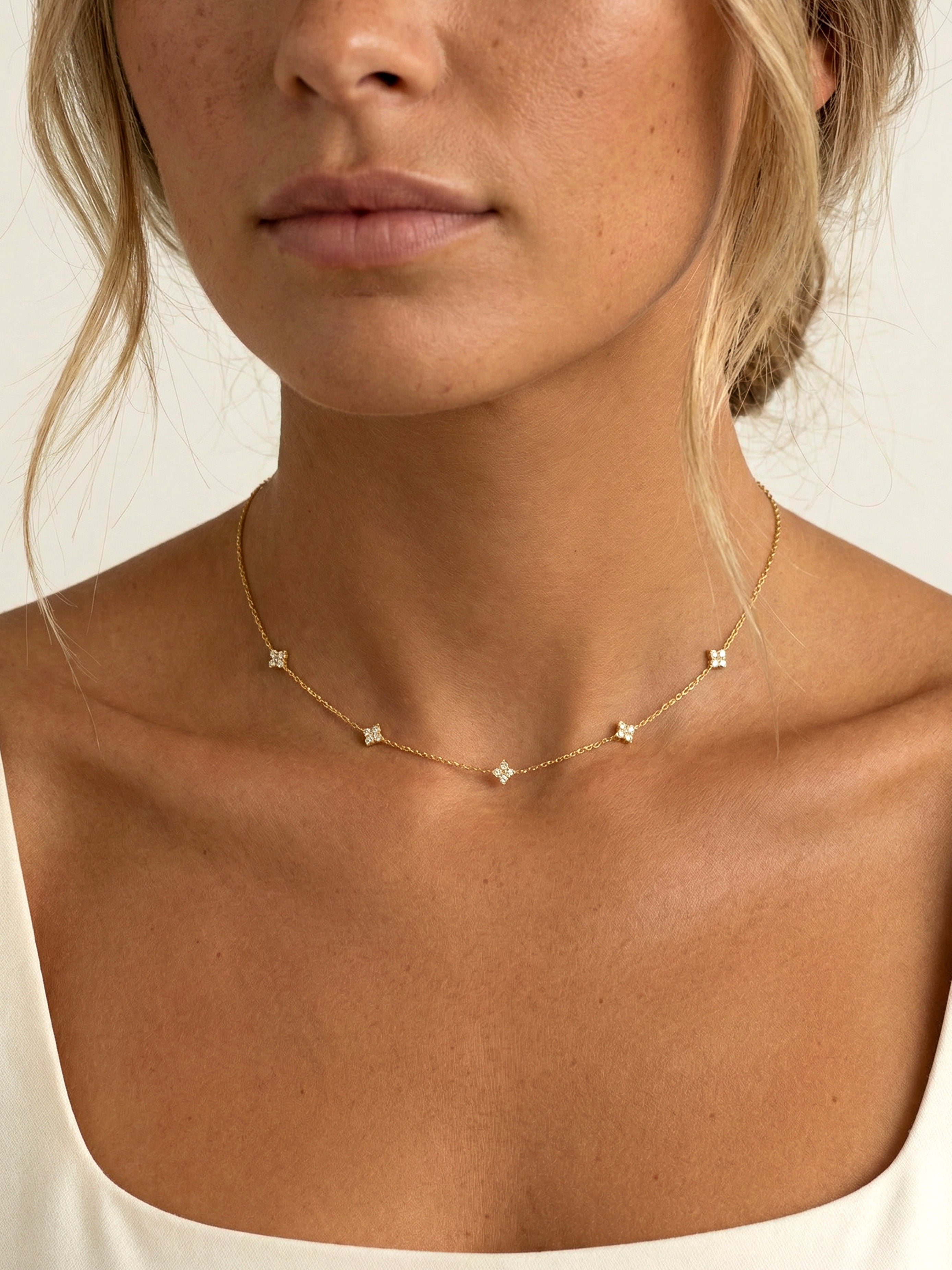 Dainty Hydrangea Necklace