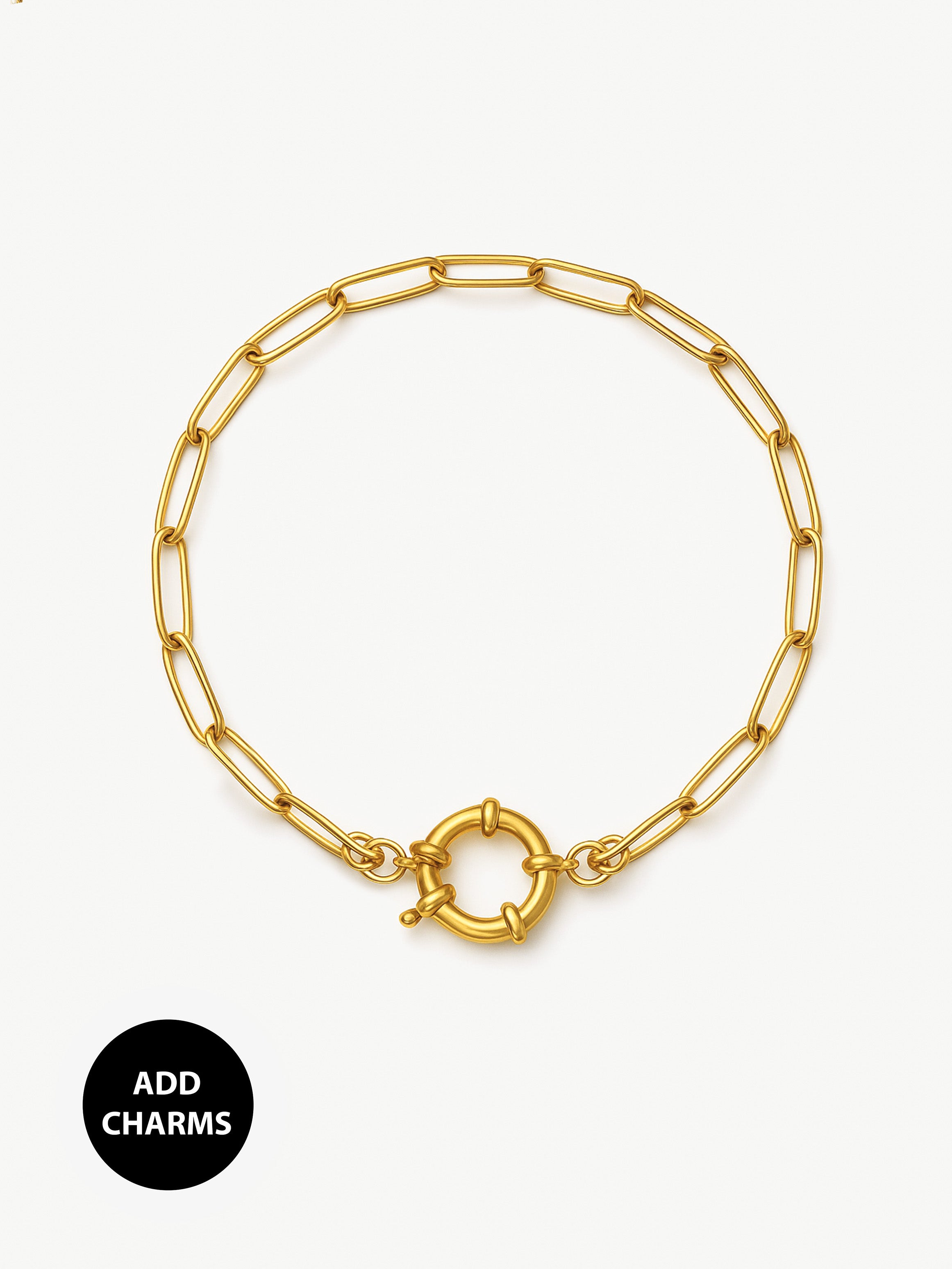 Link Chain Bracelet For Charms