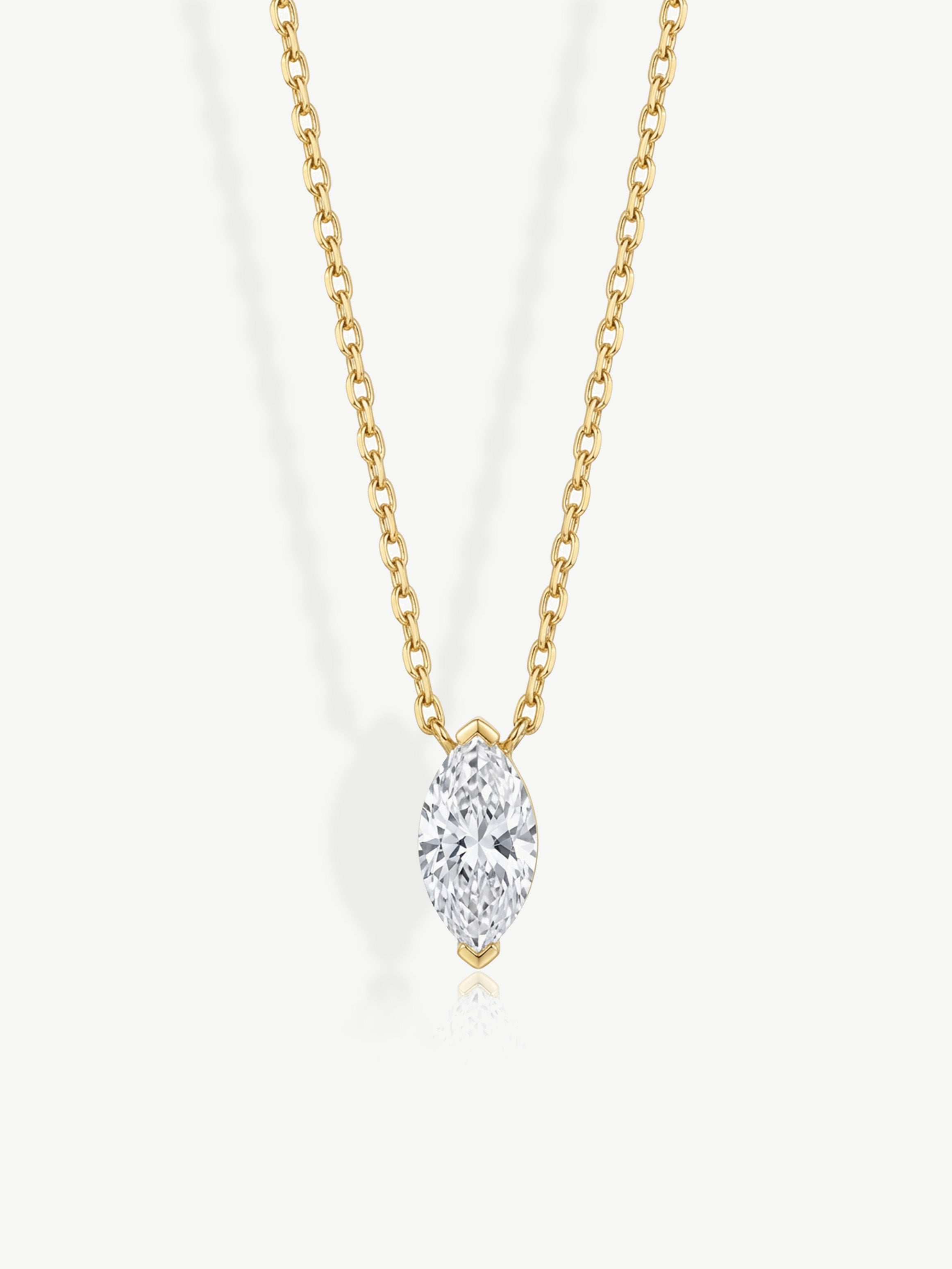 Dainty Marquise Stone Necklace