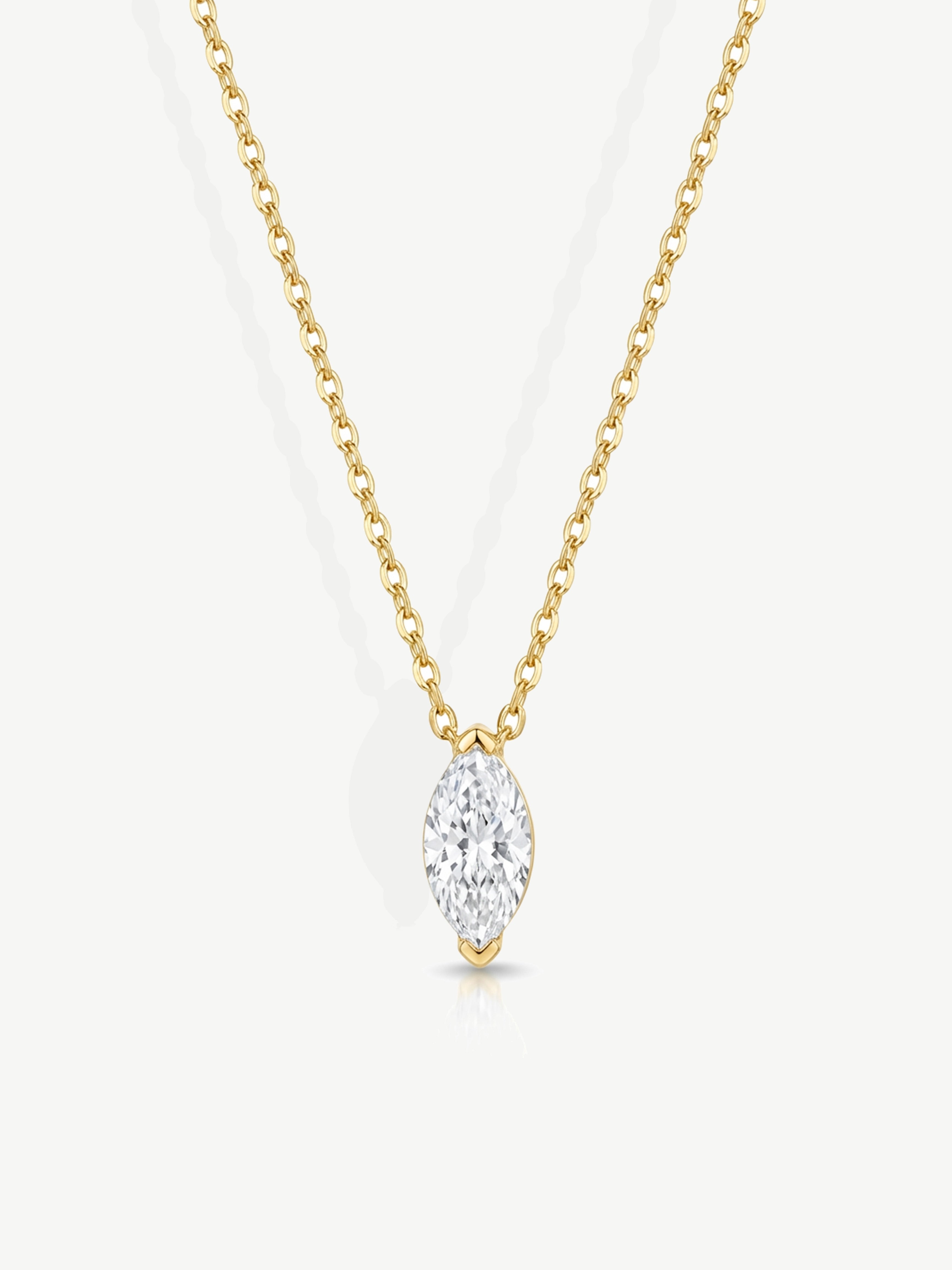 Dainty Marquise Stone Necklace