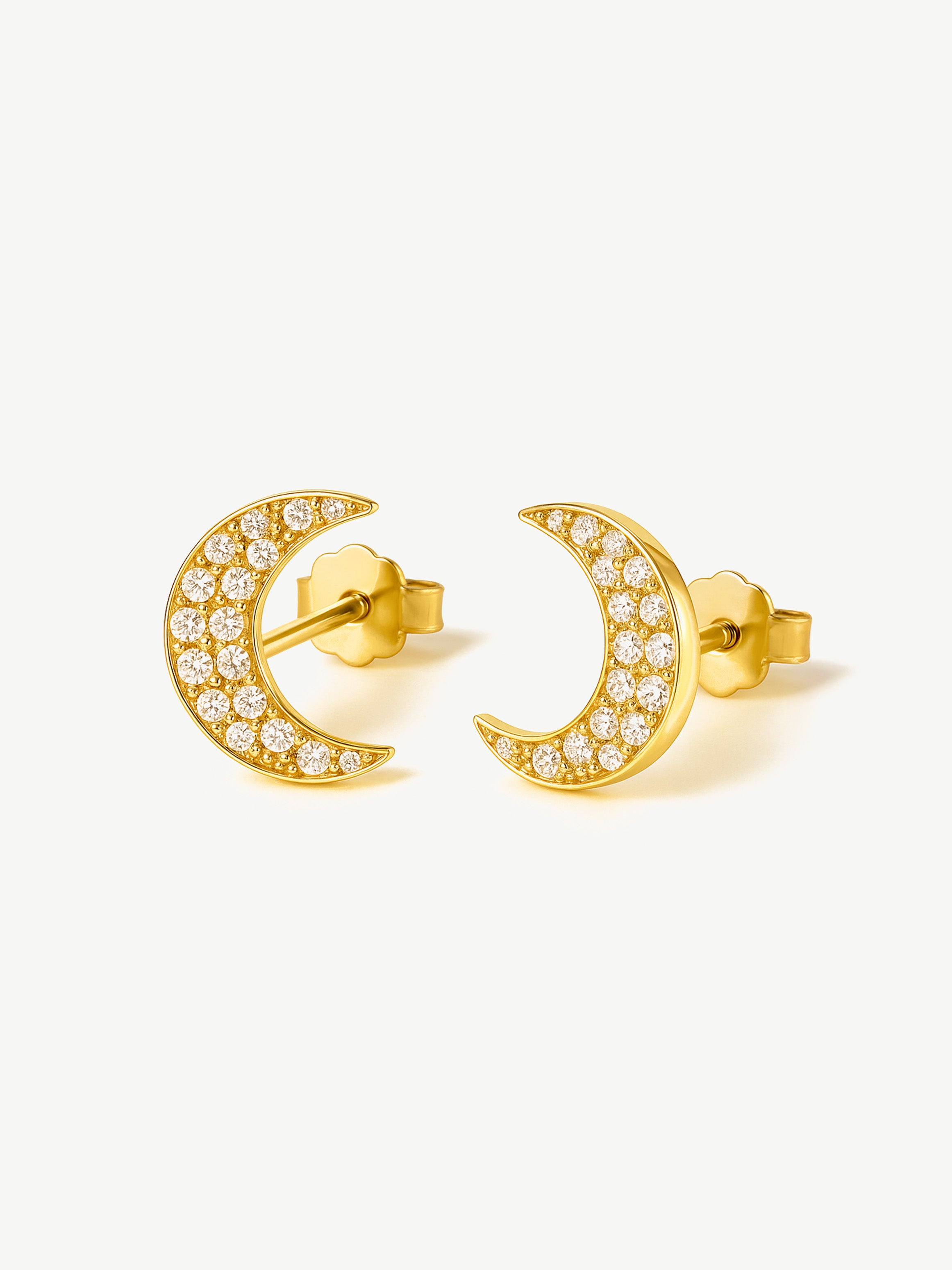Moon Stud Earrings