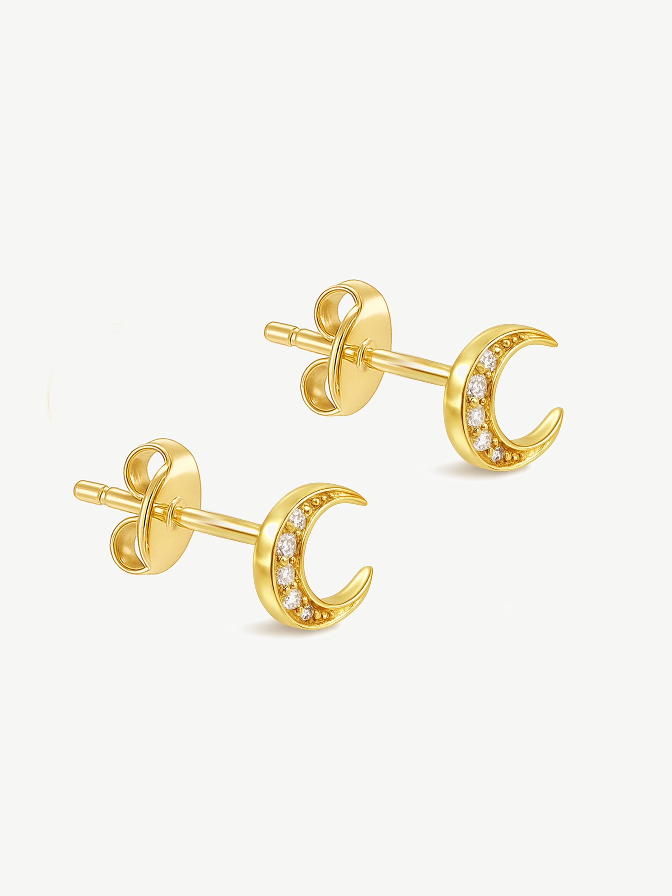 Moon Stud Earrings