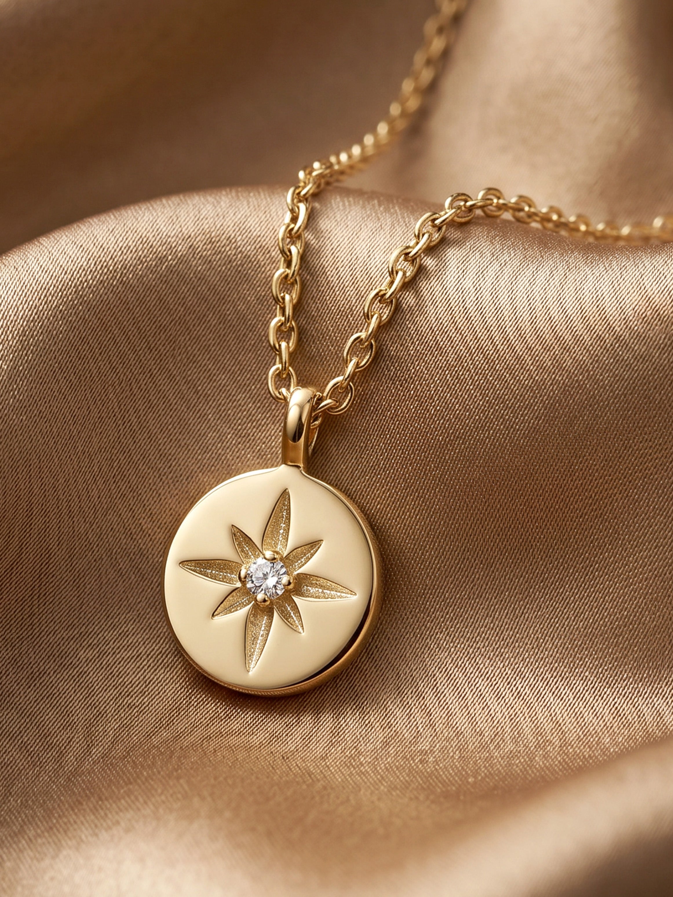 Tiny Star Coin Necklace