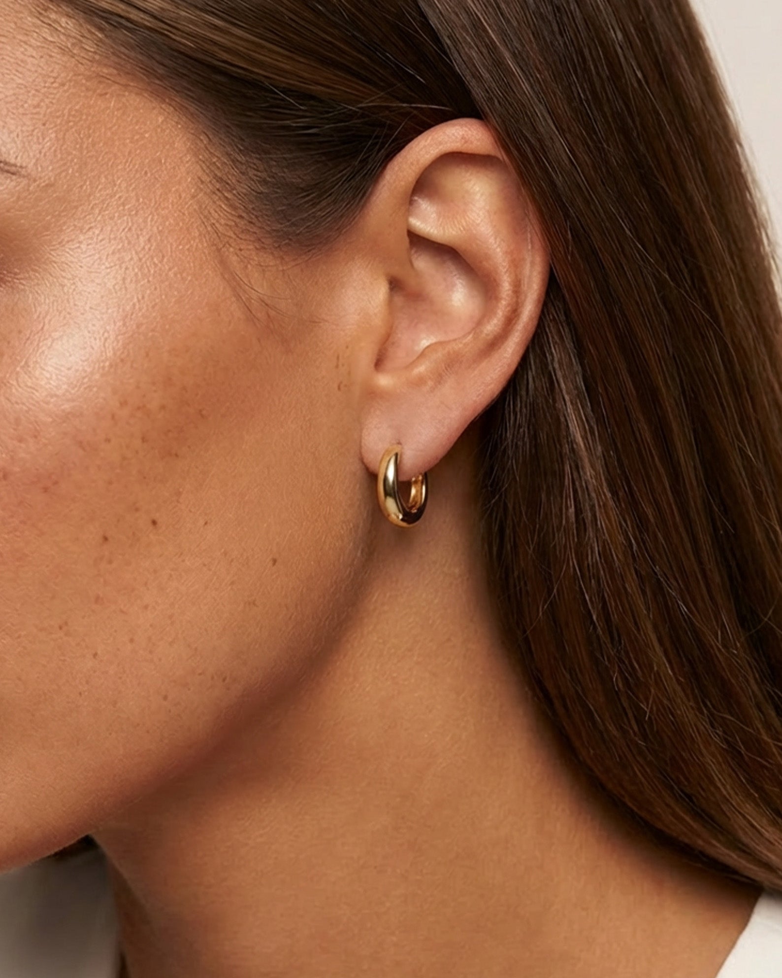 Hinged Huggie Hoop Earrings