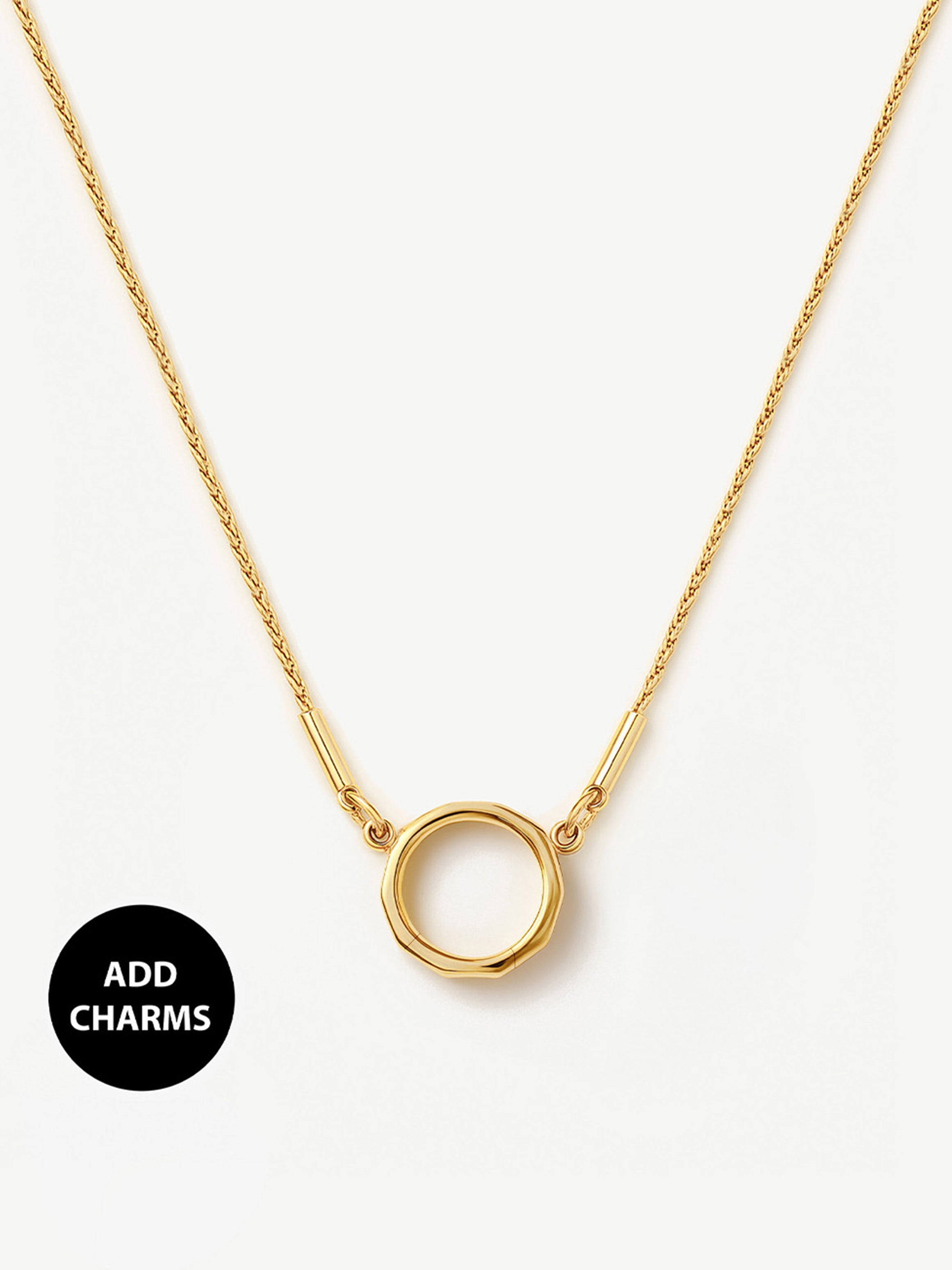 Fine Chain Necklace For Charms (O Clasp)