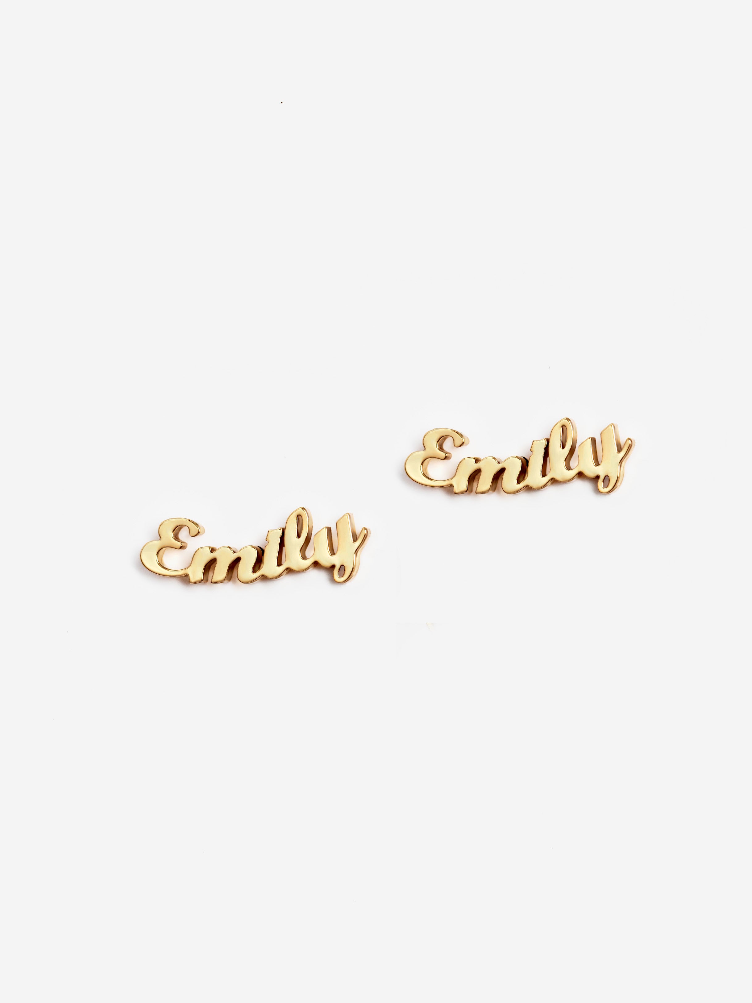 Tiny Name Stud Earrings