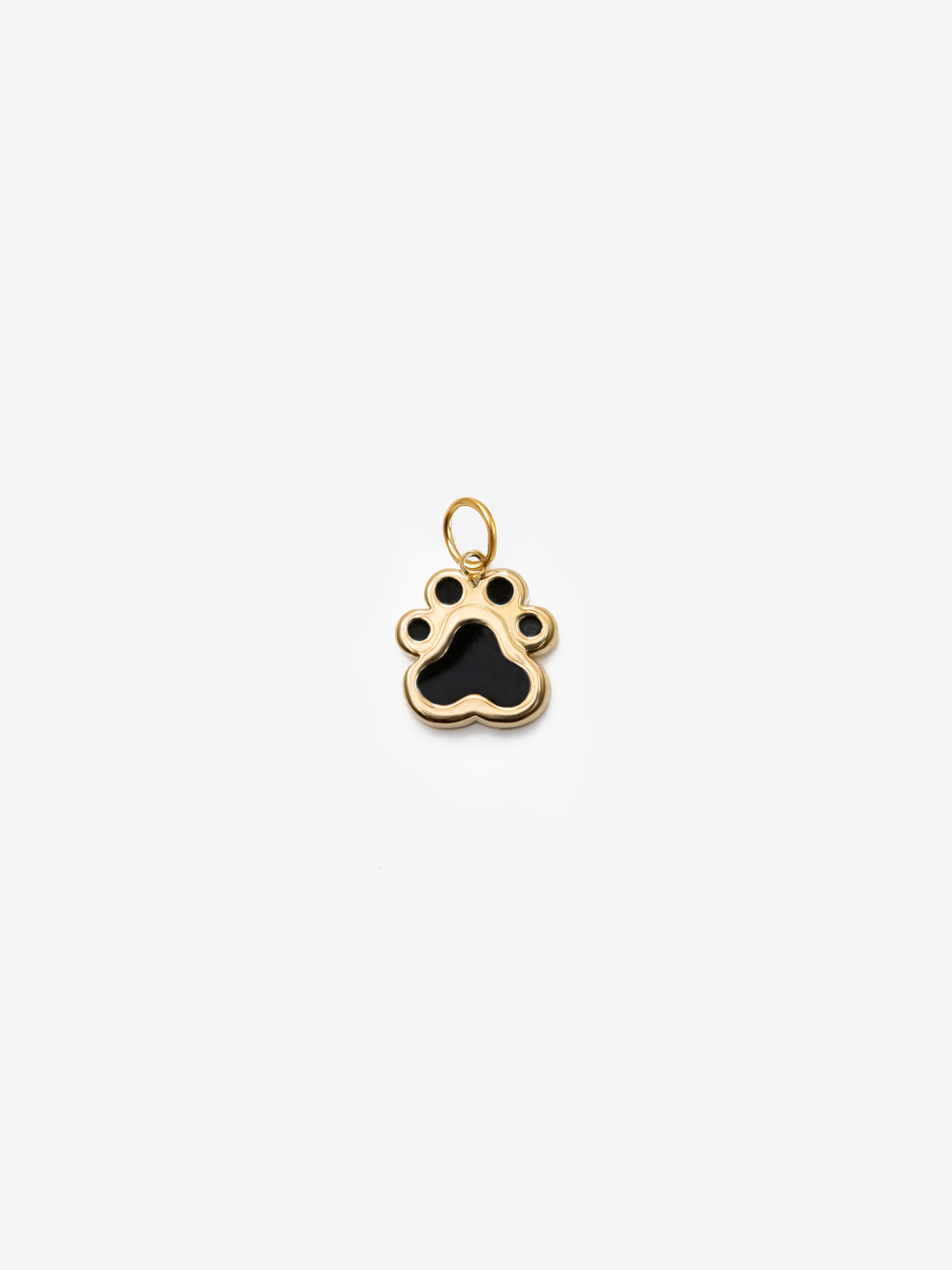 Black Paw Print Charm (Small)