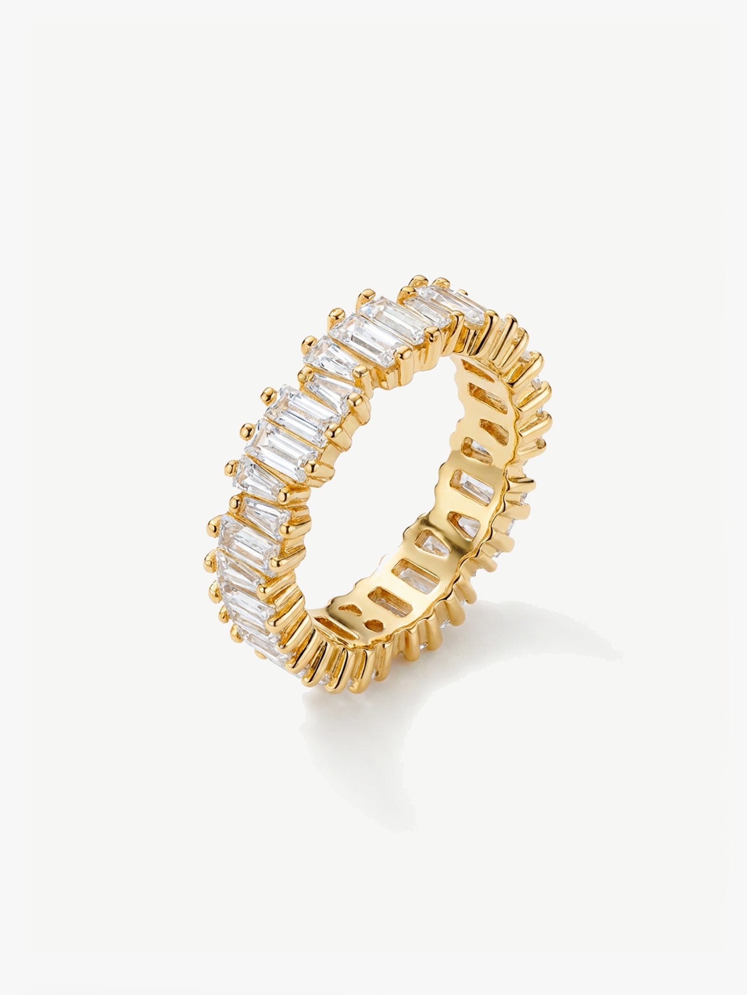 Stacking Ring With Baguette Stones