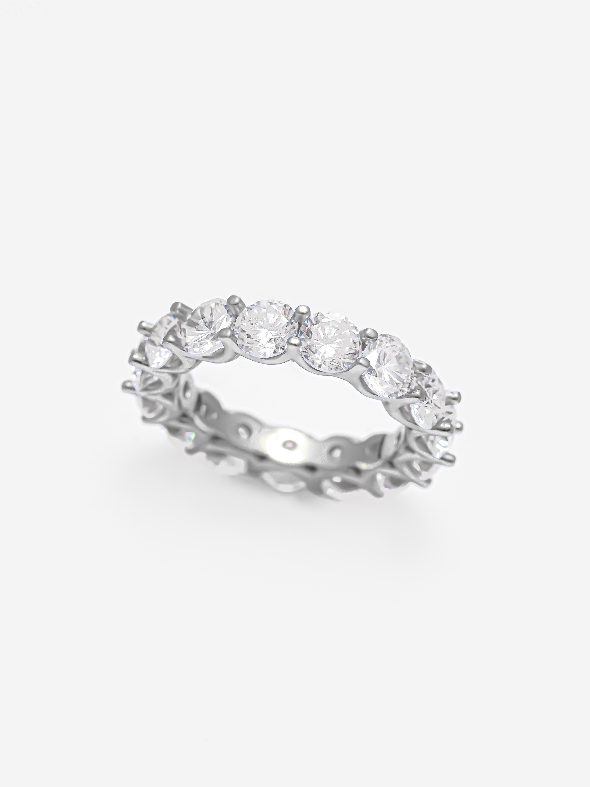 Thick Stacking Ring With Large Round Stones