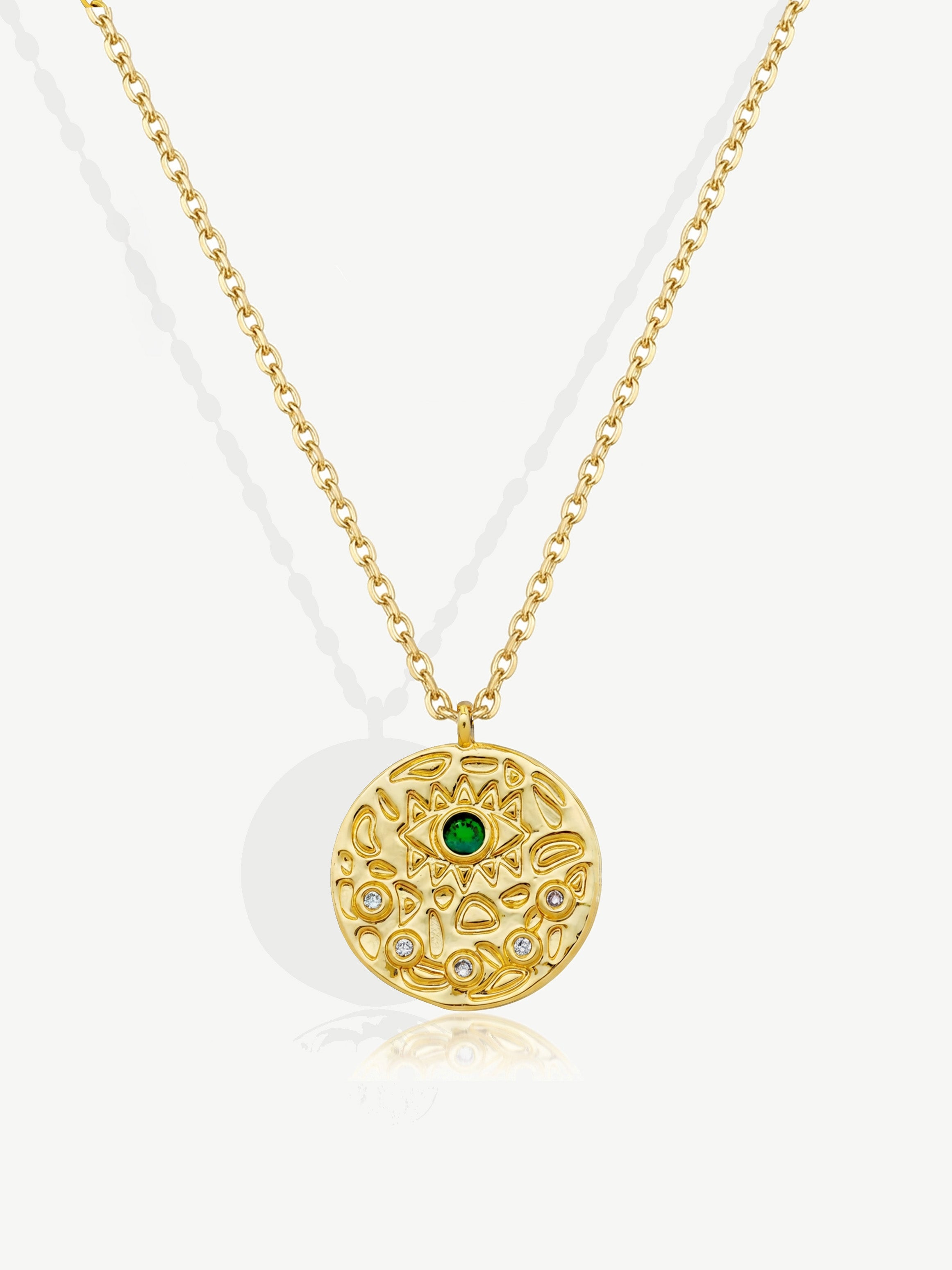 Evil Eye Coin Necklace