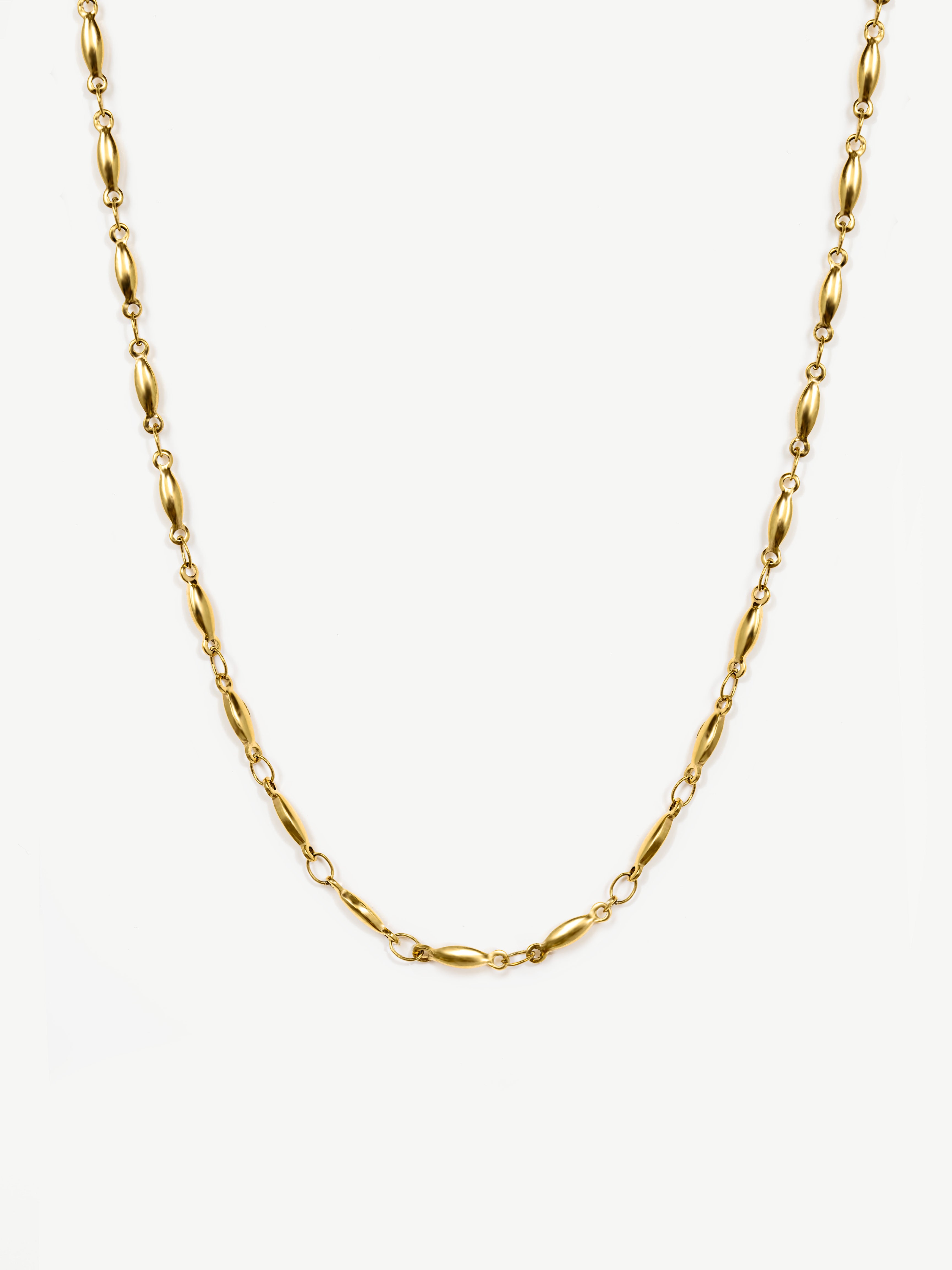 Fine Bean Chain Necklace